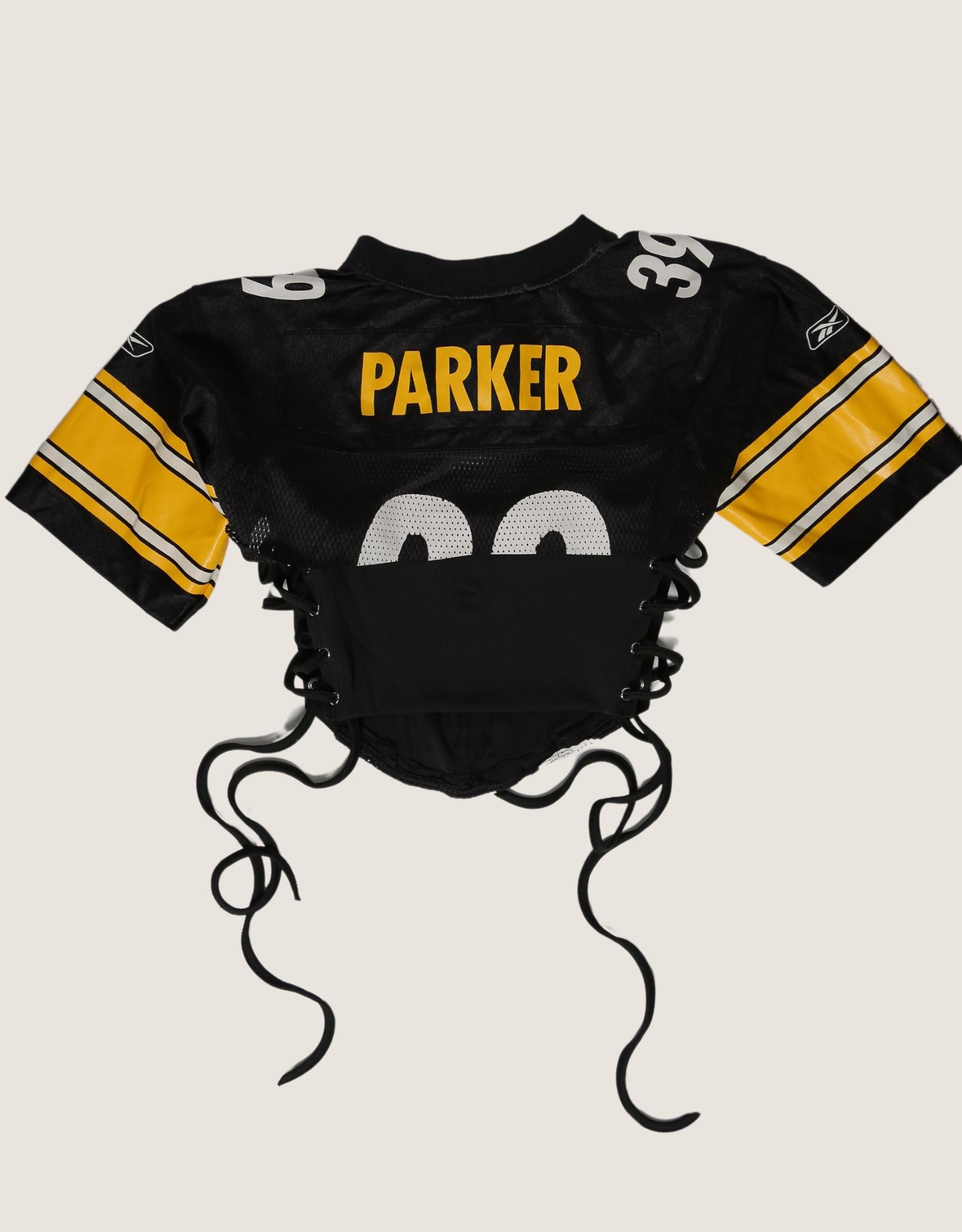 Steelers reworked side lace corset with matching jersey shrug