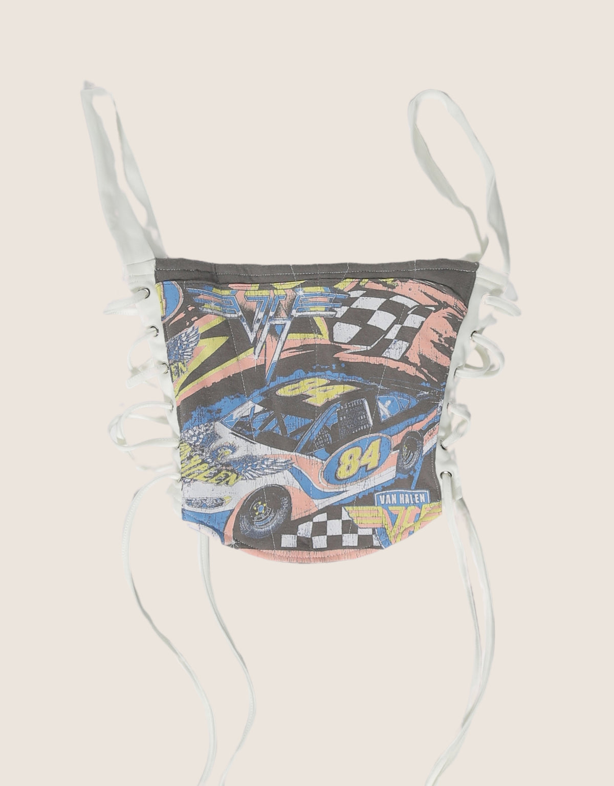 van halen reworked corset with matching shrug (S)