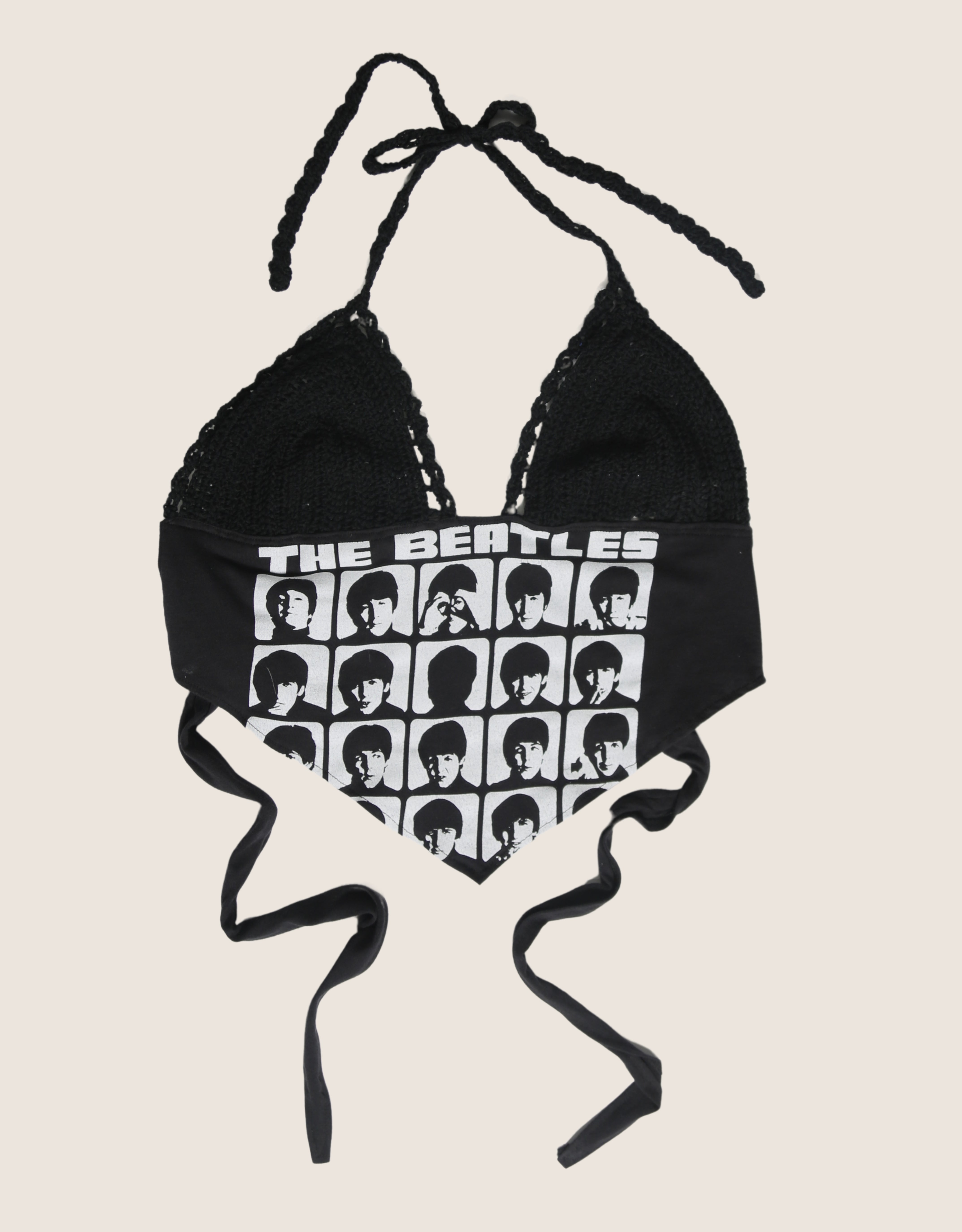 the beatles crochet halter top (S/M)