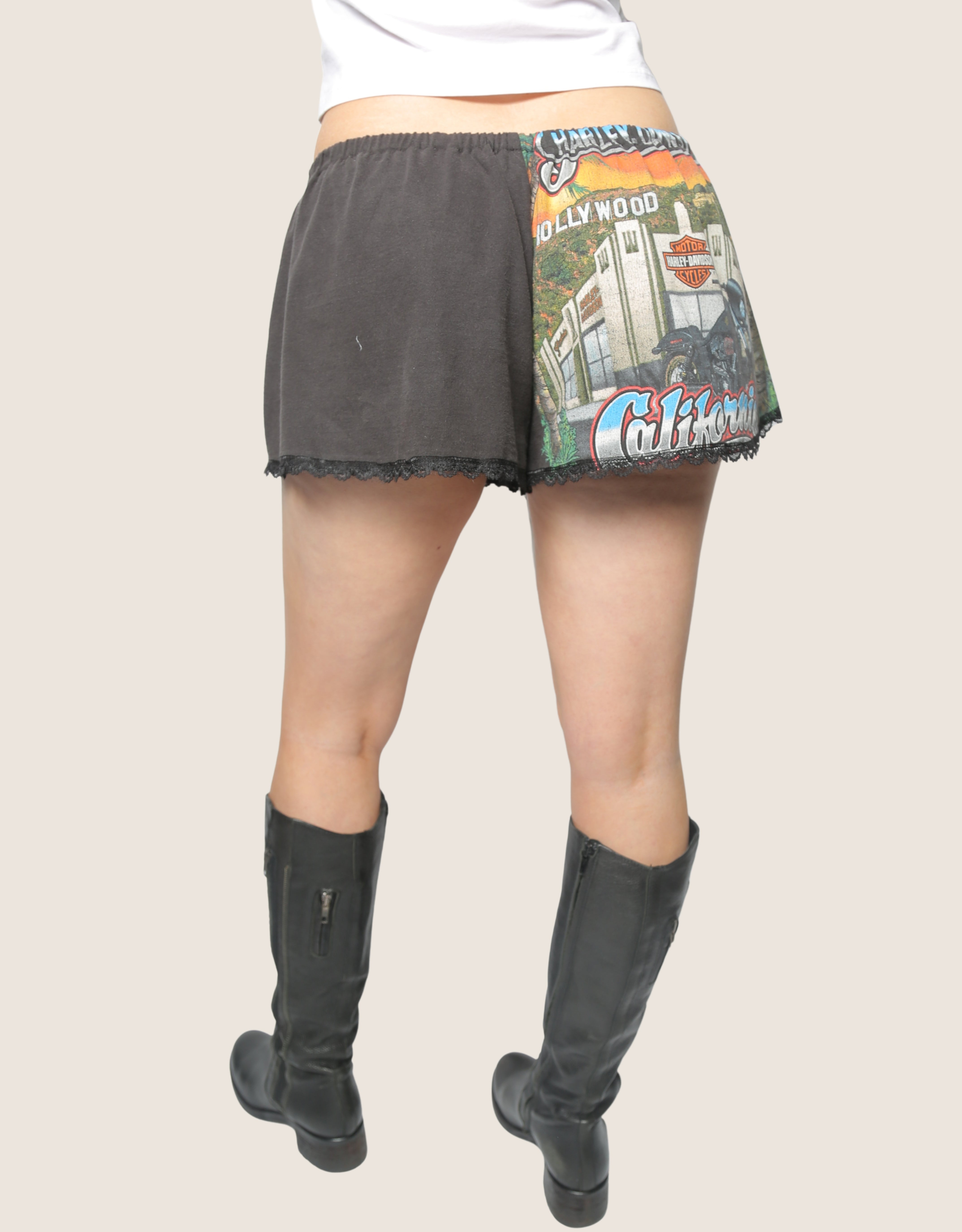 hollywood harley reworked mini shorts (medium)