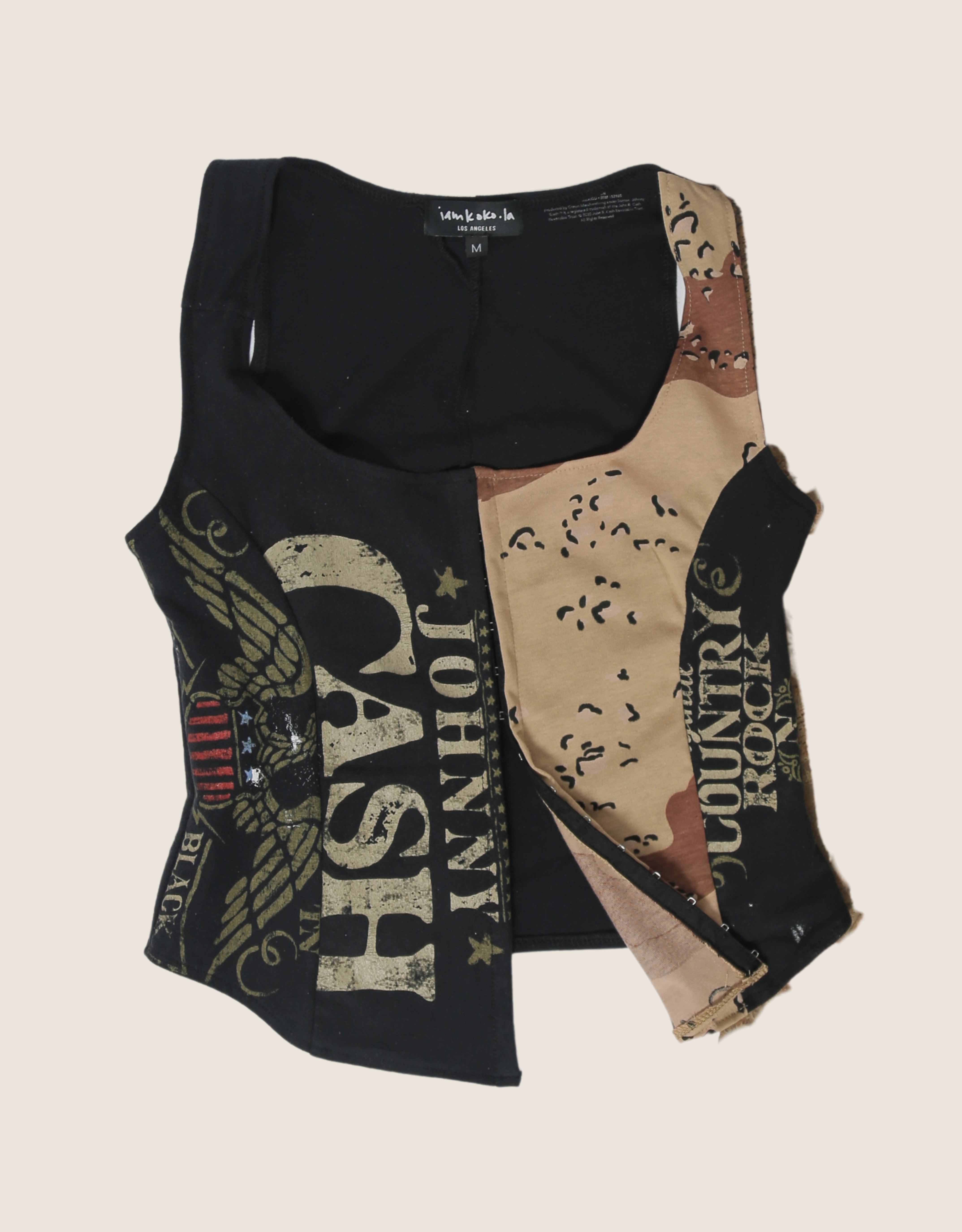 johnny cash hook and eye tank (M)