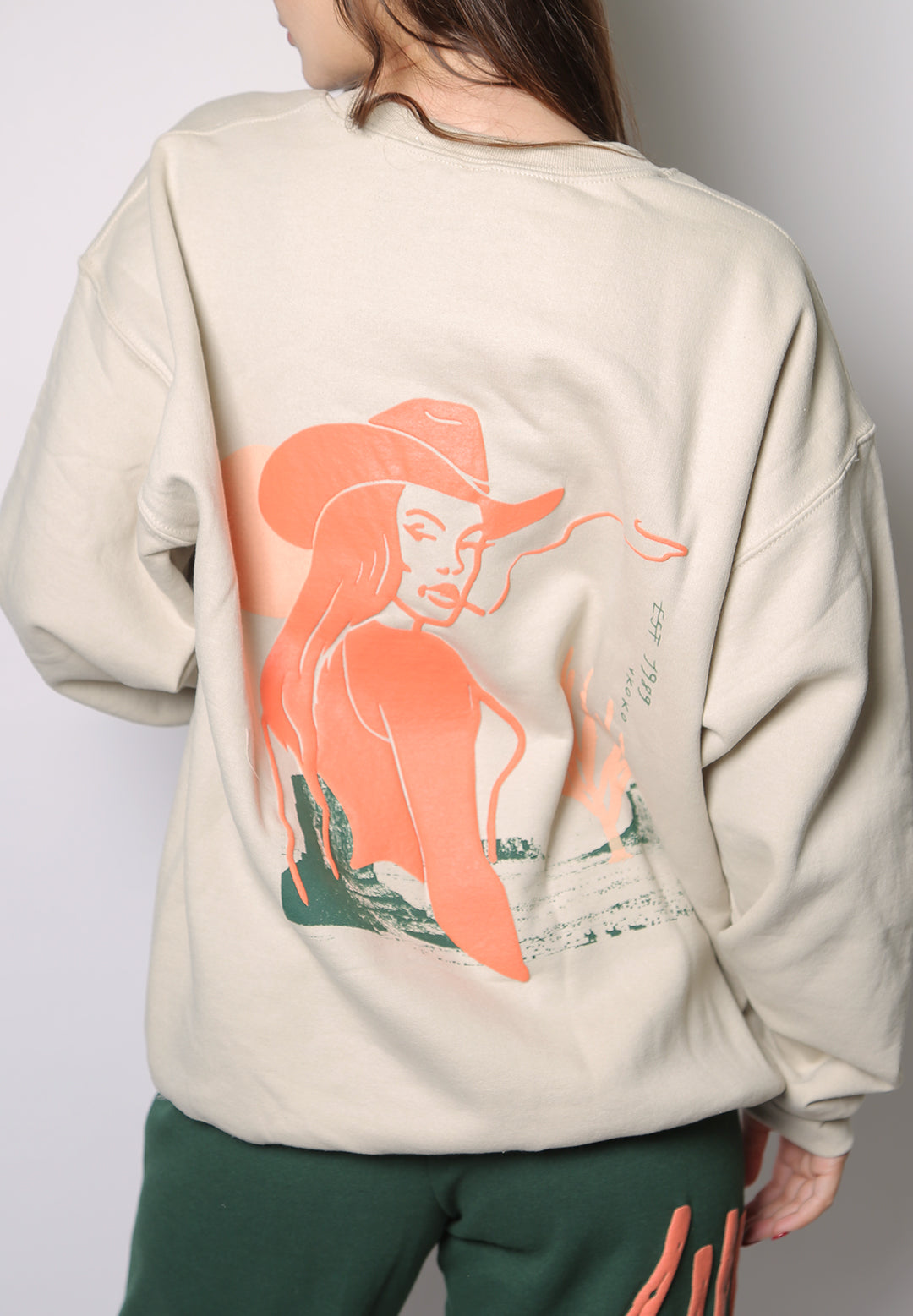 howdy cowboy iamkoko.la original crewneck sweatshirt