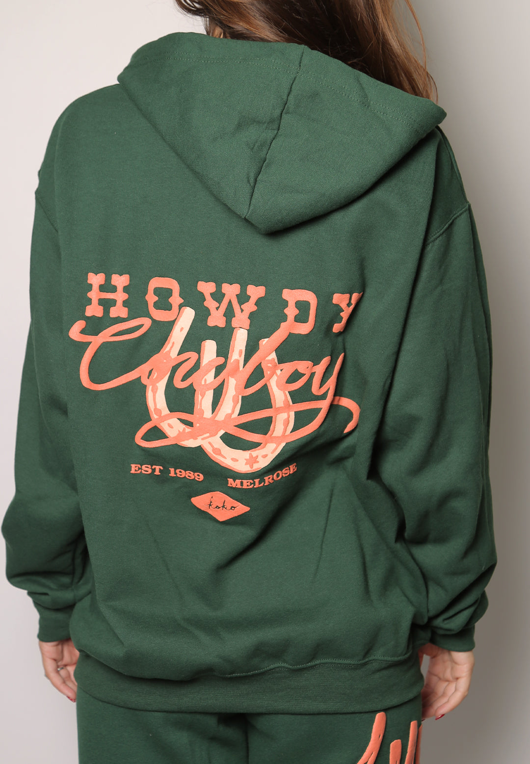 howdy cowboy iamkoko.la original zip hoodie