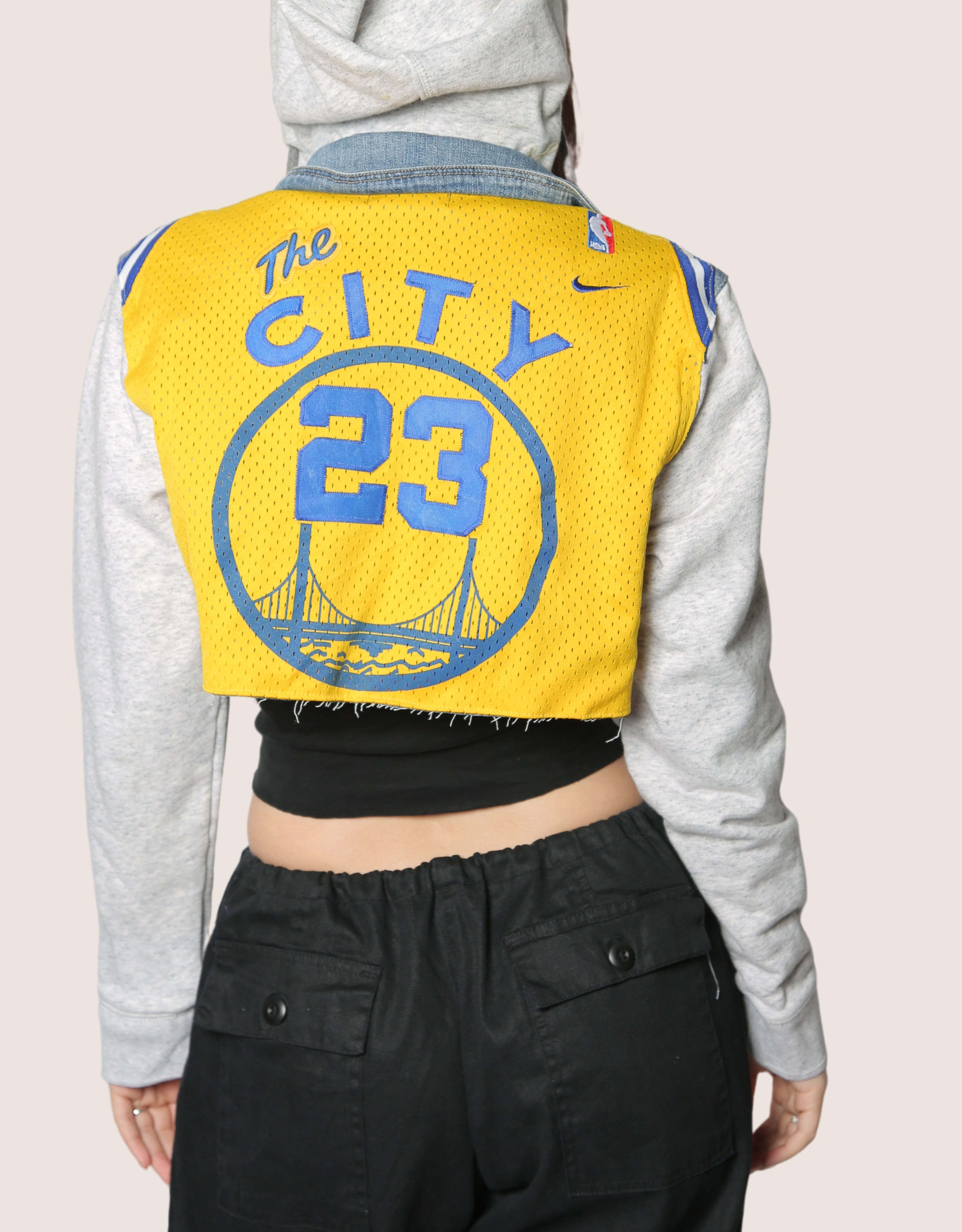 Golden State Warriors reworked denim jacket