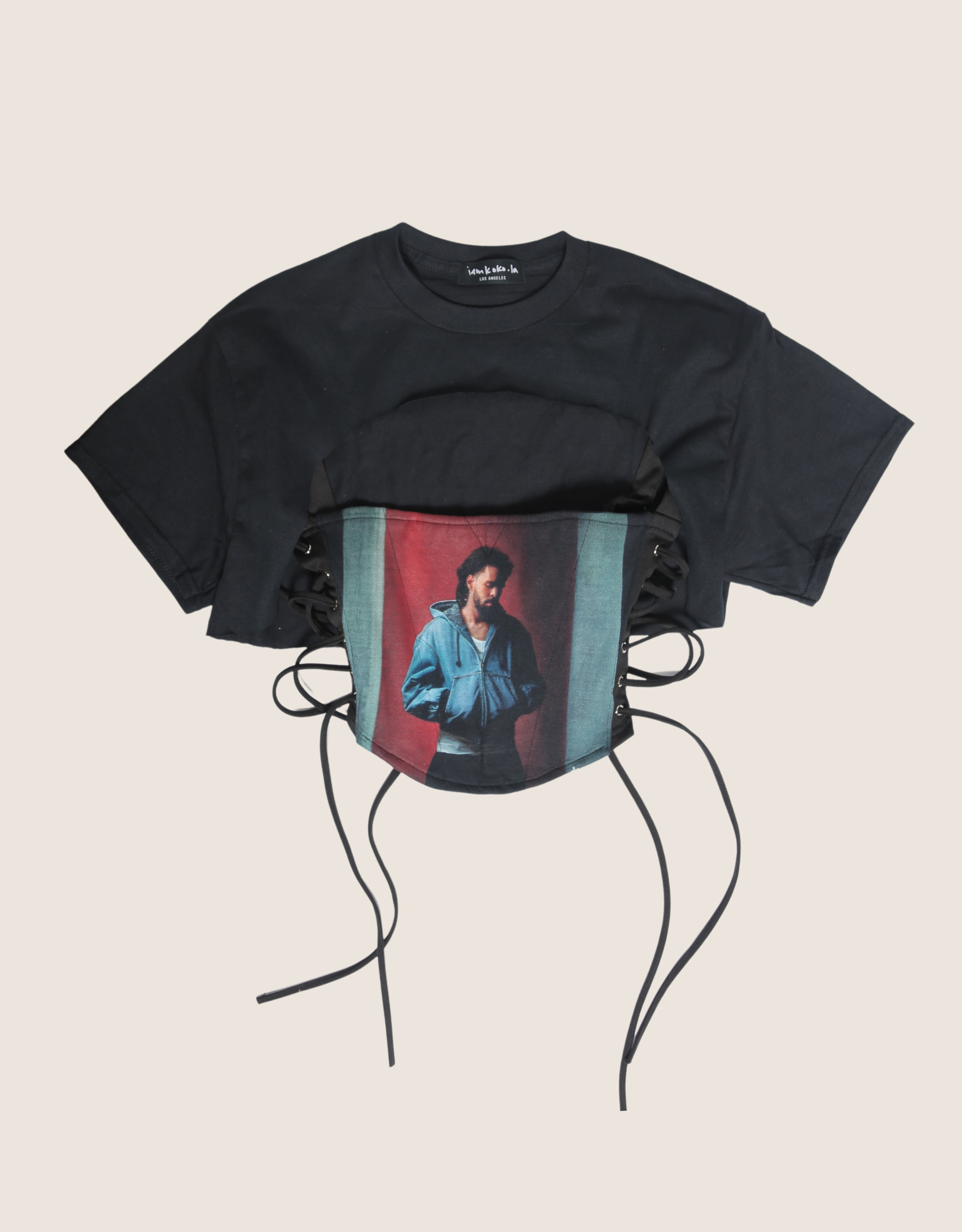 pre order* j cole the fall off reworked corset with matching shrug