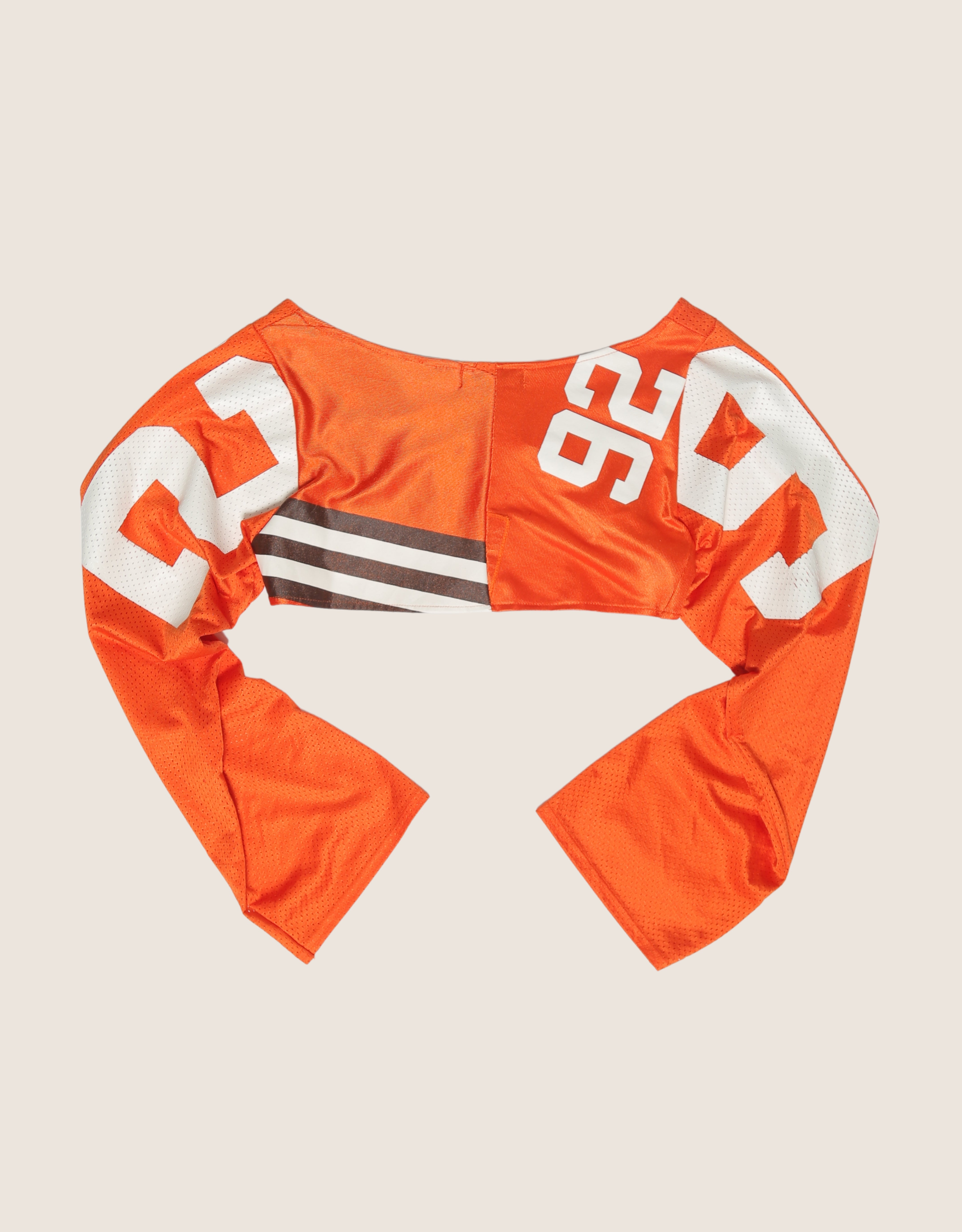 orange 92 reworked long sleeve jersey shrug (M)