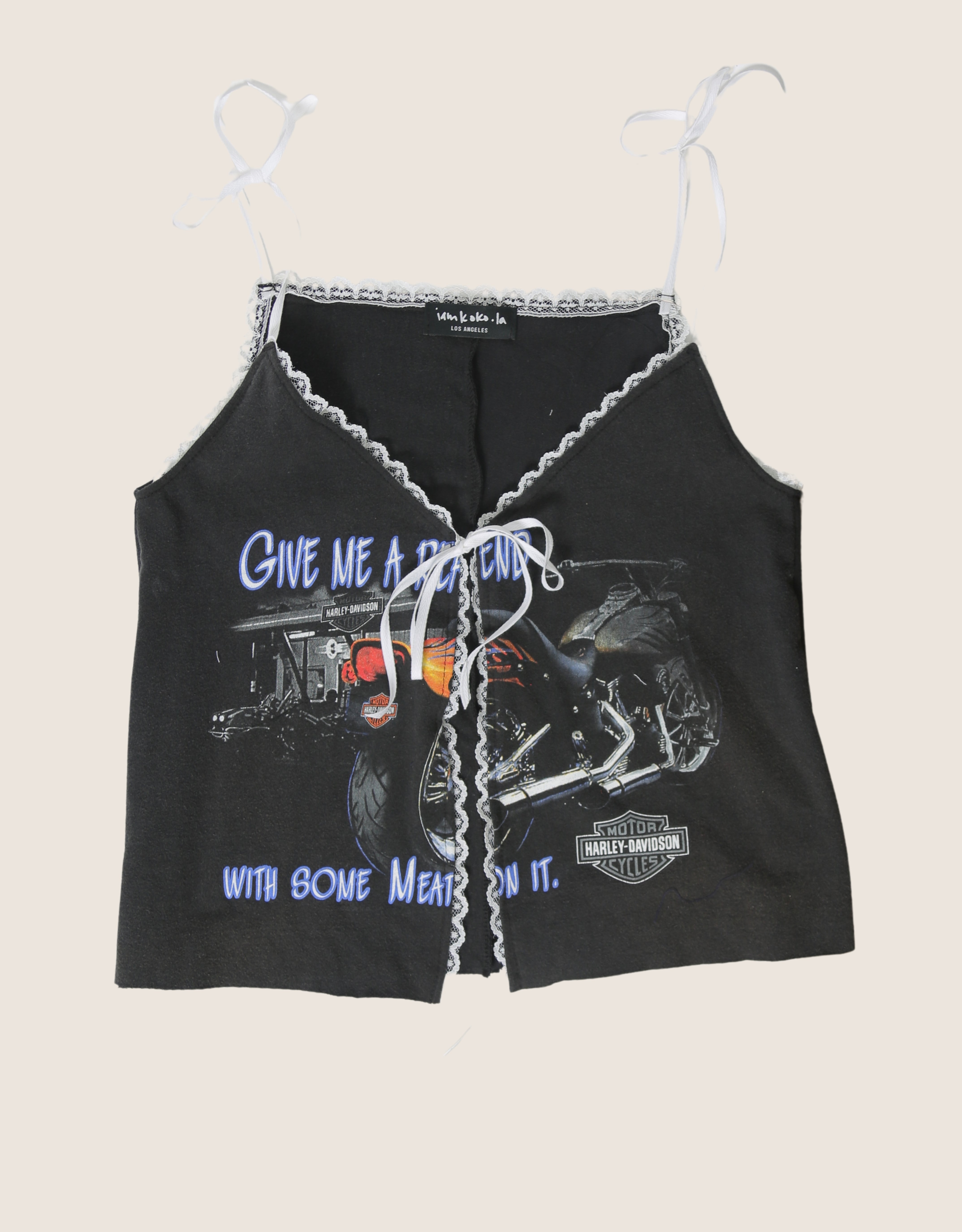 harley rear end reworked tie front tank