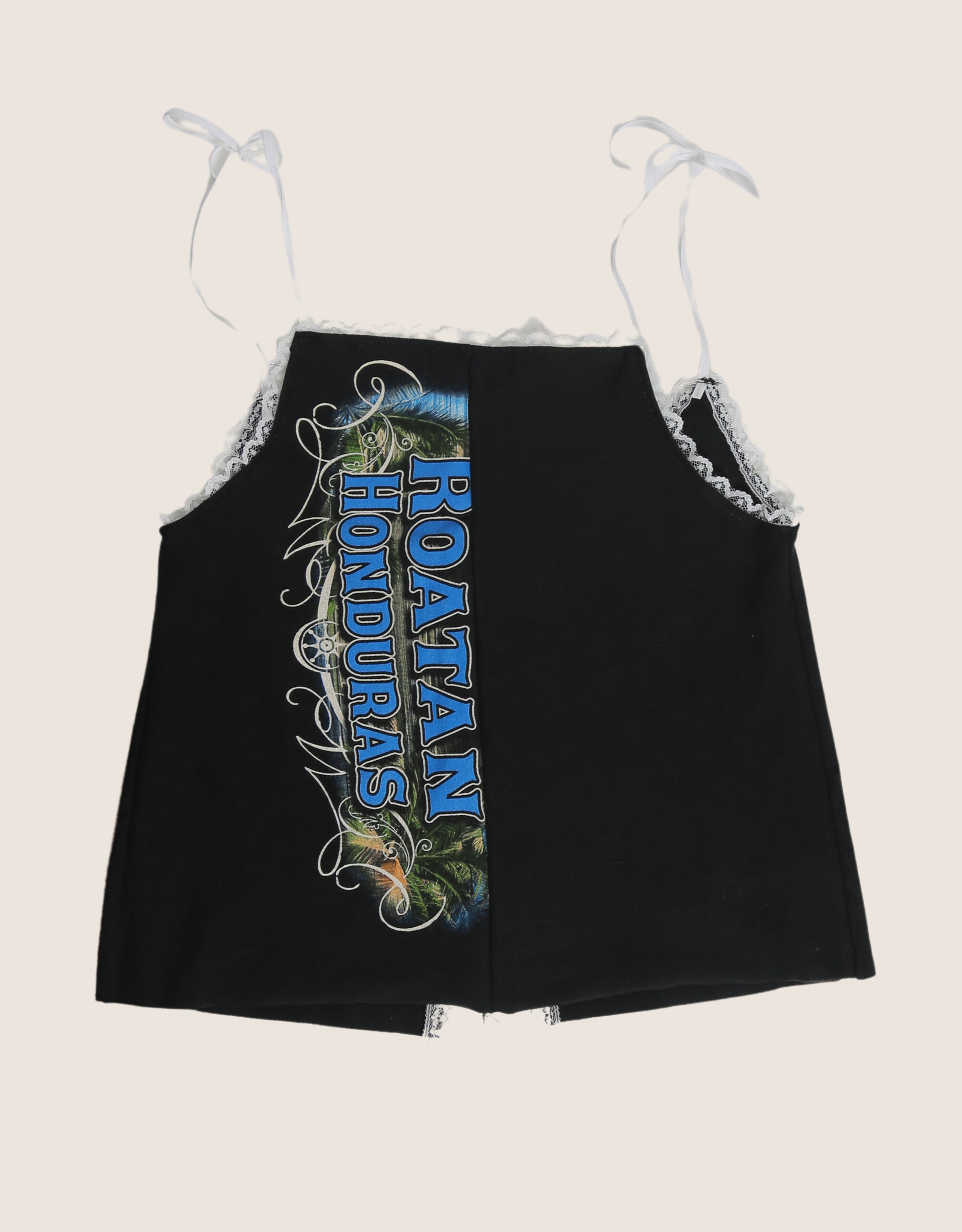 honduras harley reworked tie front tank