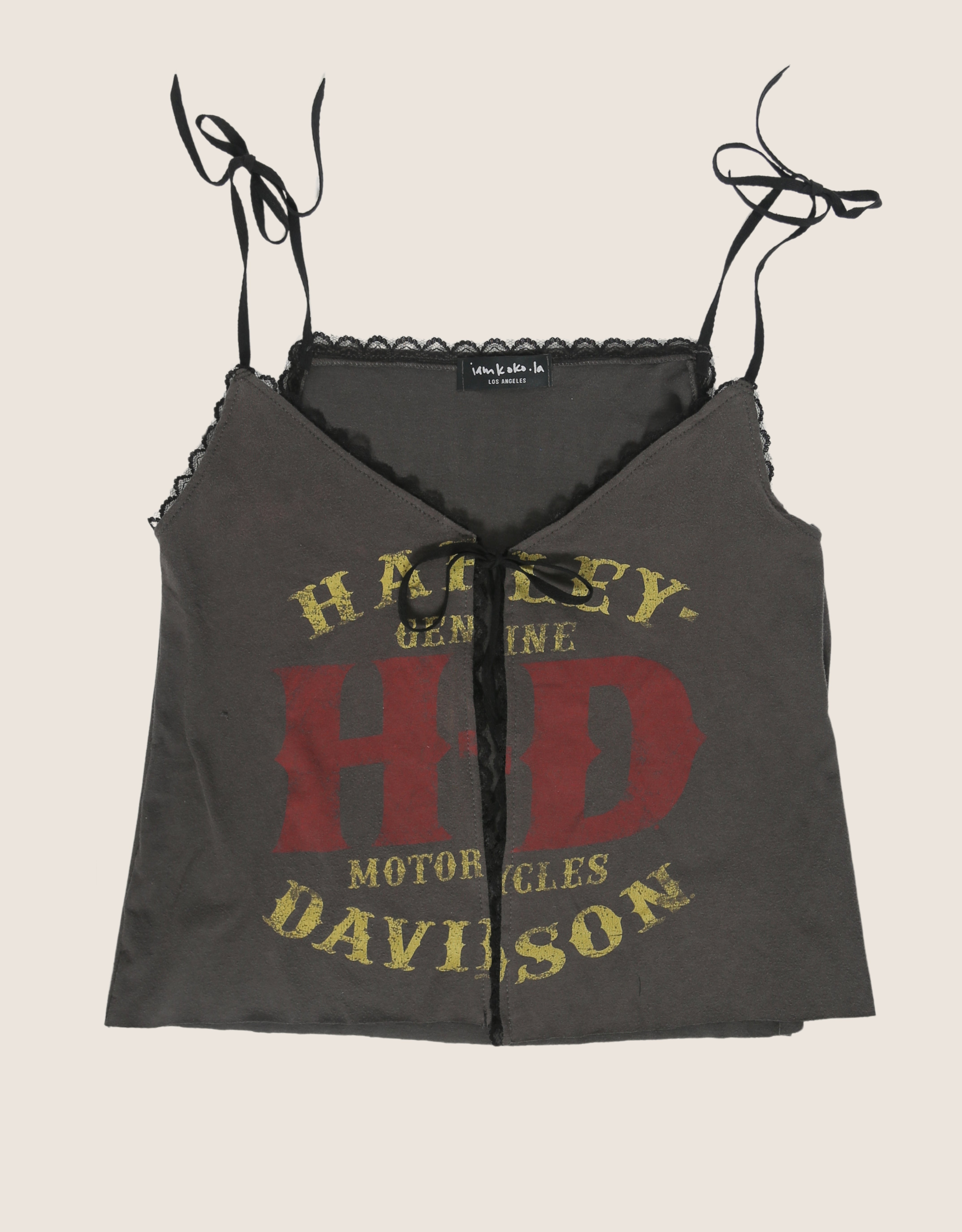 ventura harley reworked tie front tank