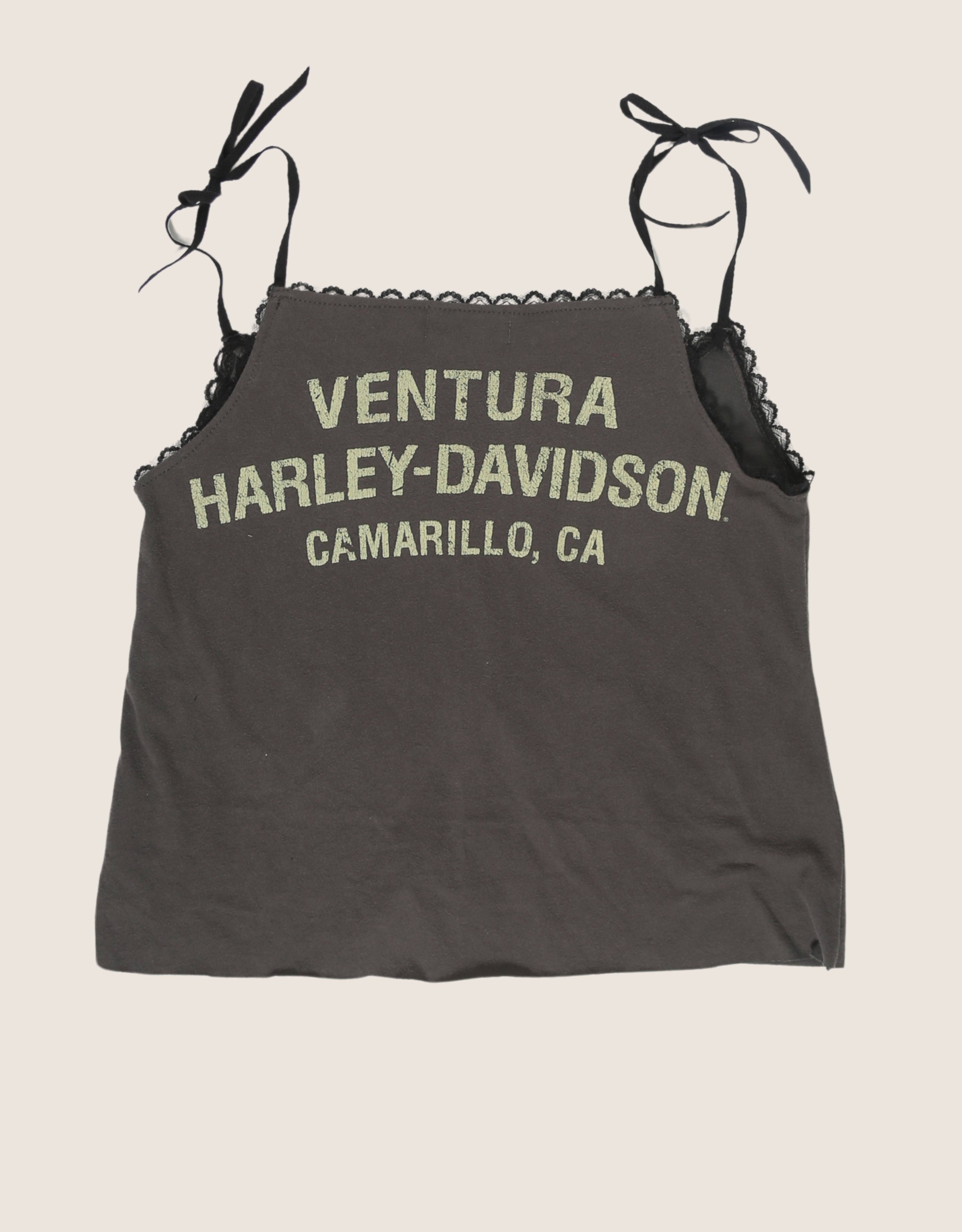 ventura harley reworked tie front tank