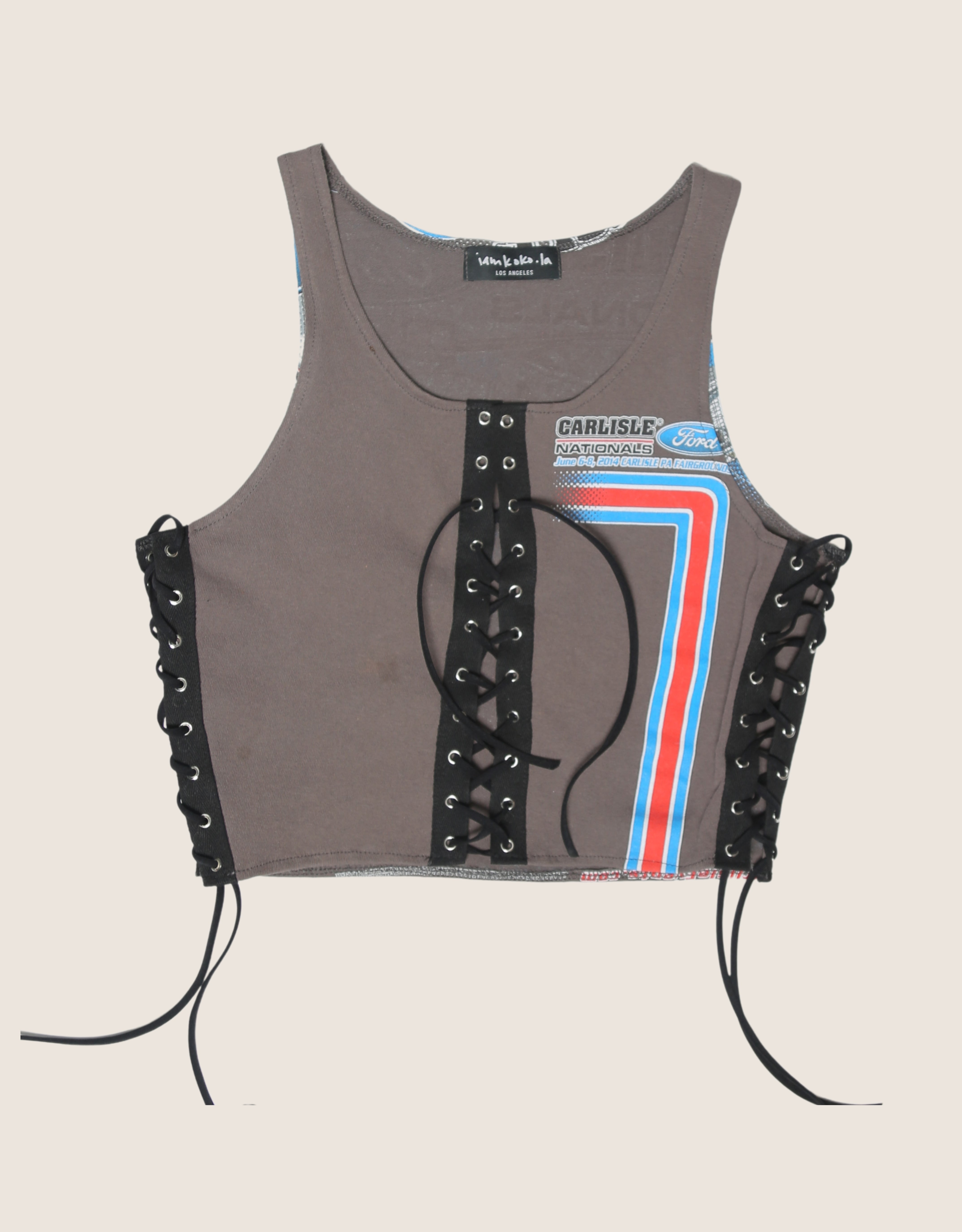 ford racing all laced up reworked tank (S/M)