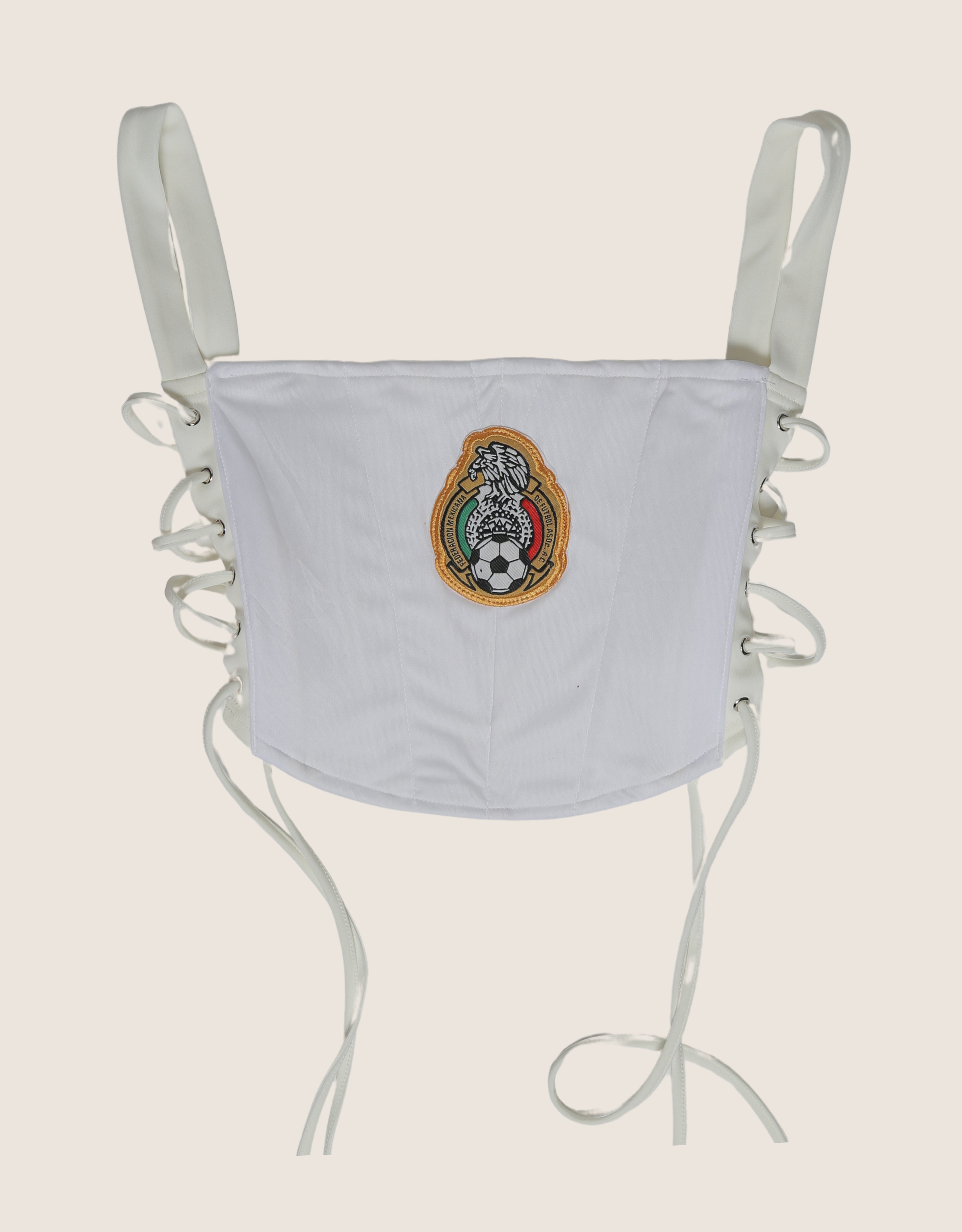 Mexico reworked cropped corset with matching shrug (M)