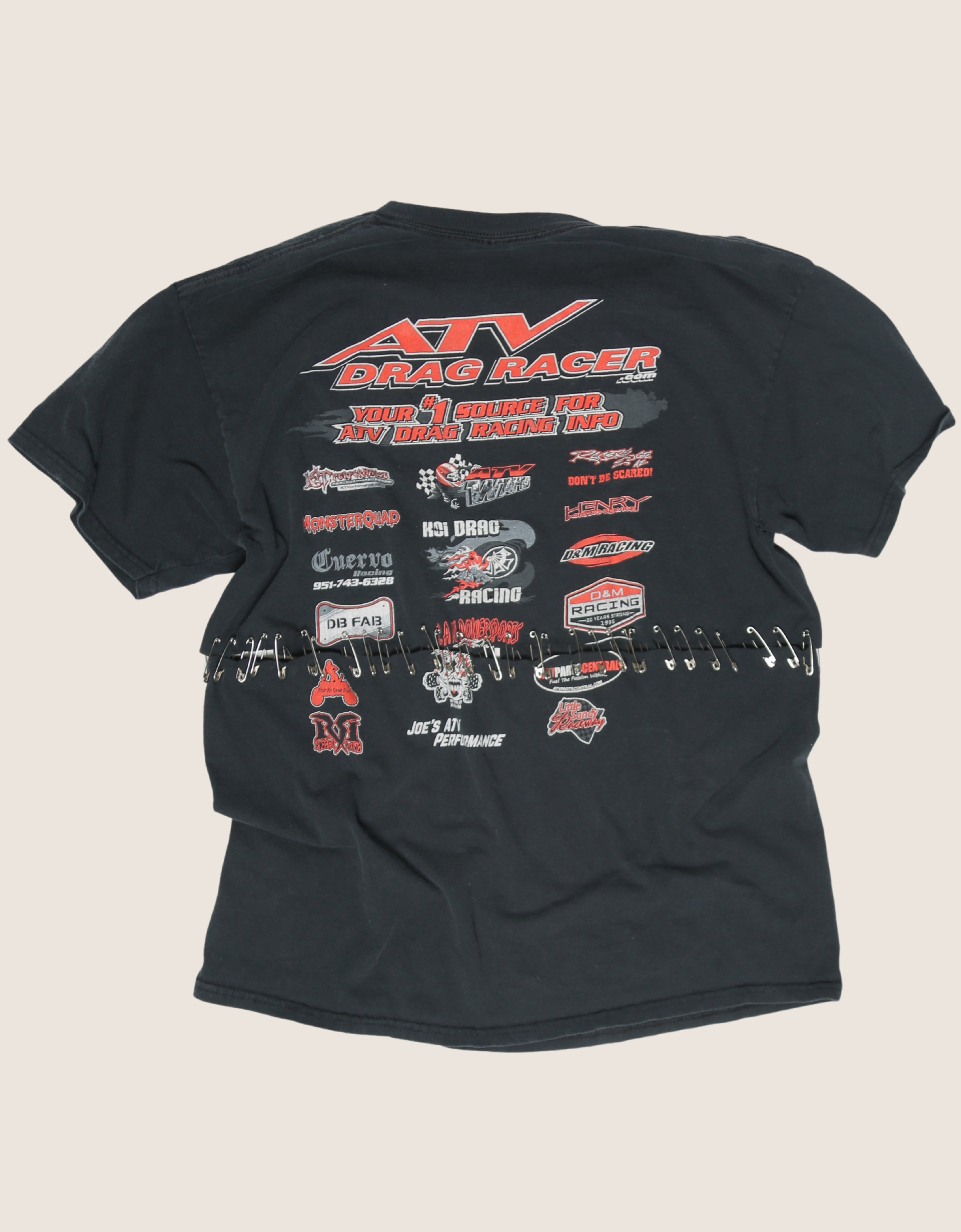wild thing oversized tee with safety pins