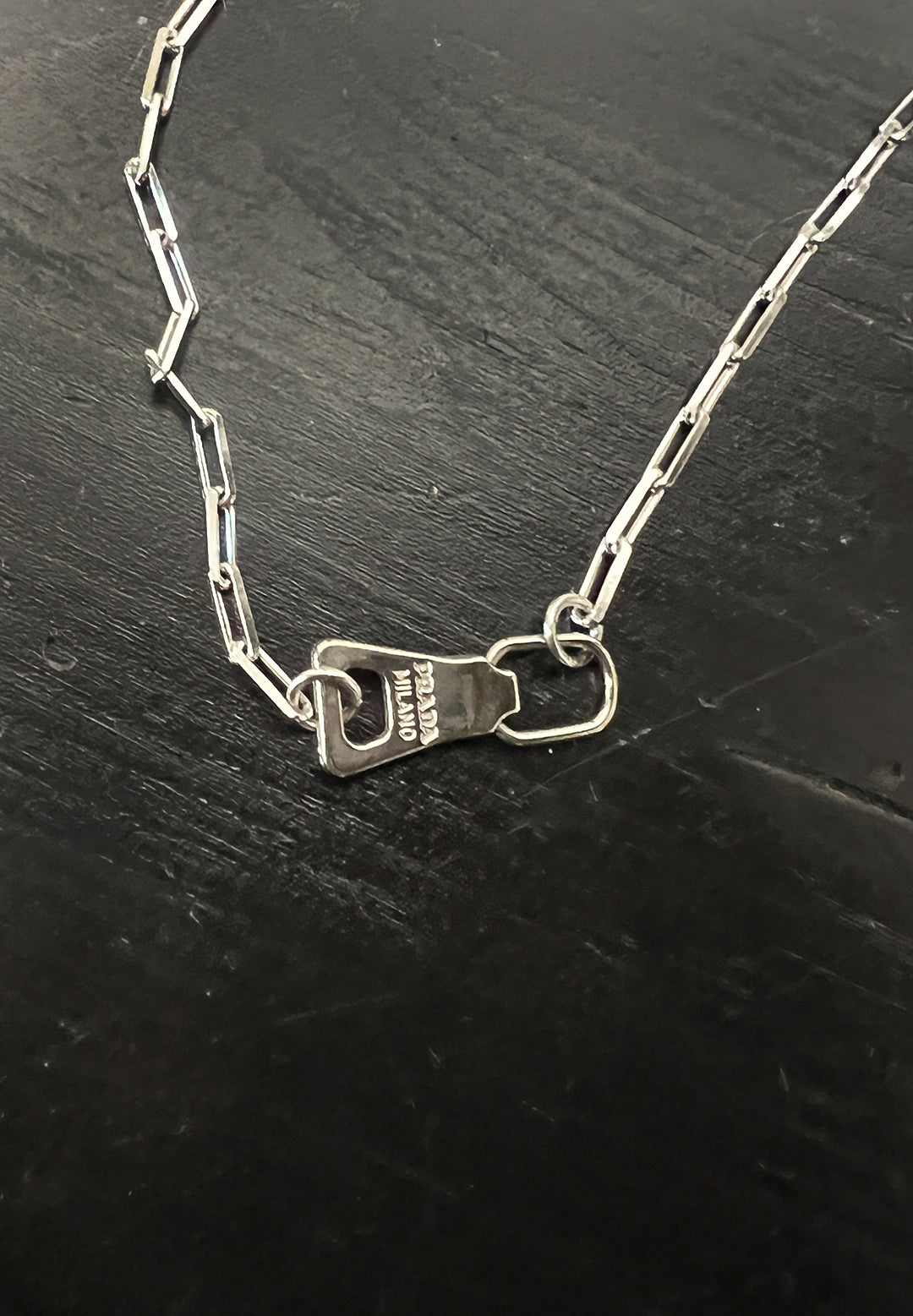 prada zipper necklace