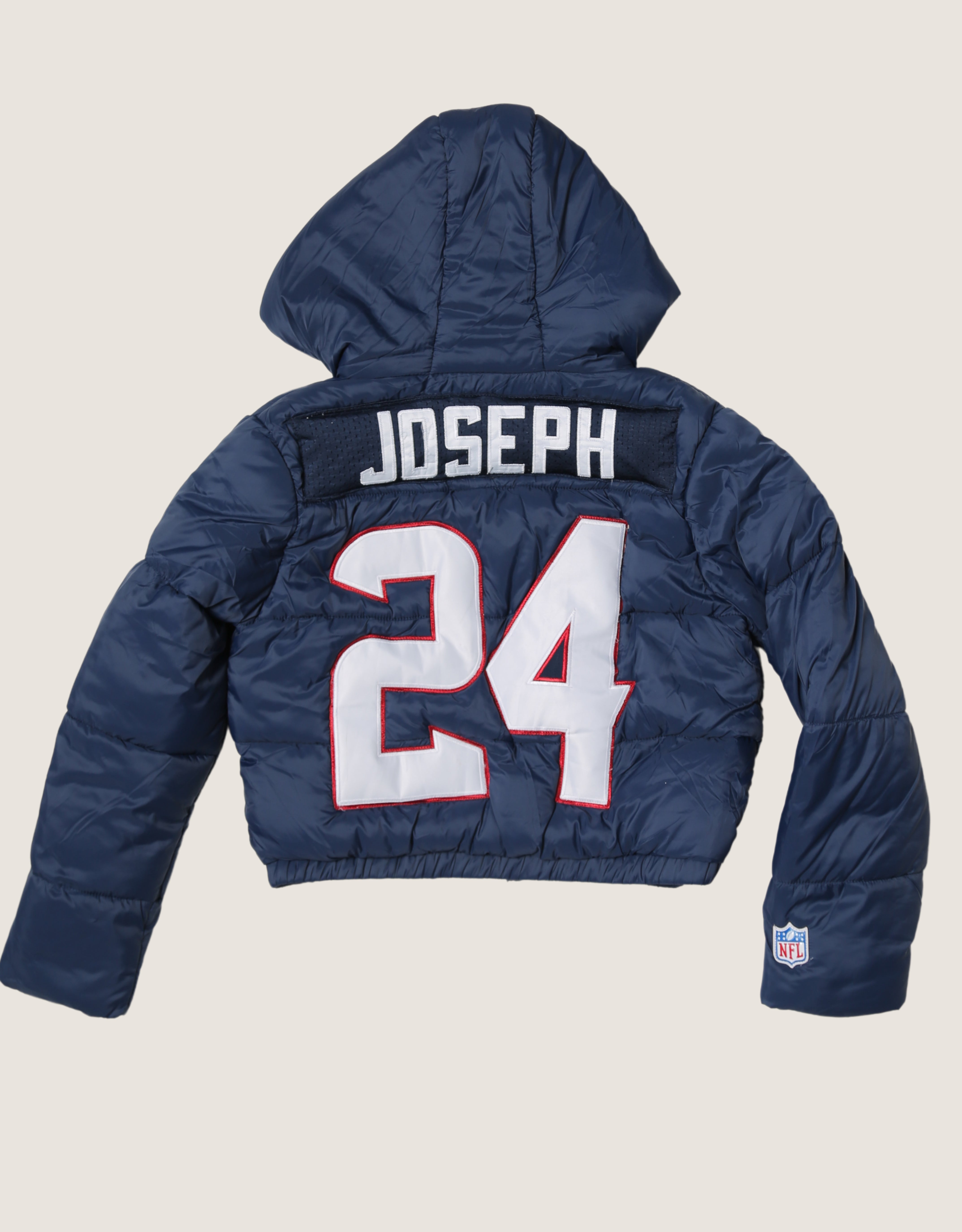 Houston Texans patched reworked puffer jacket