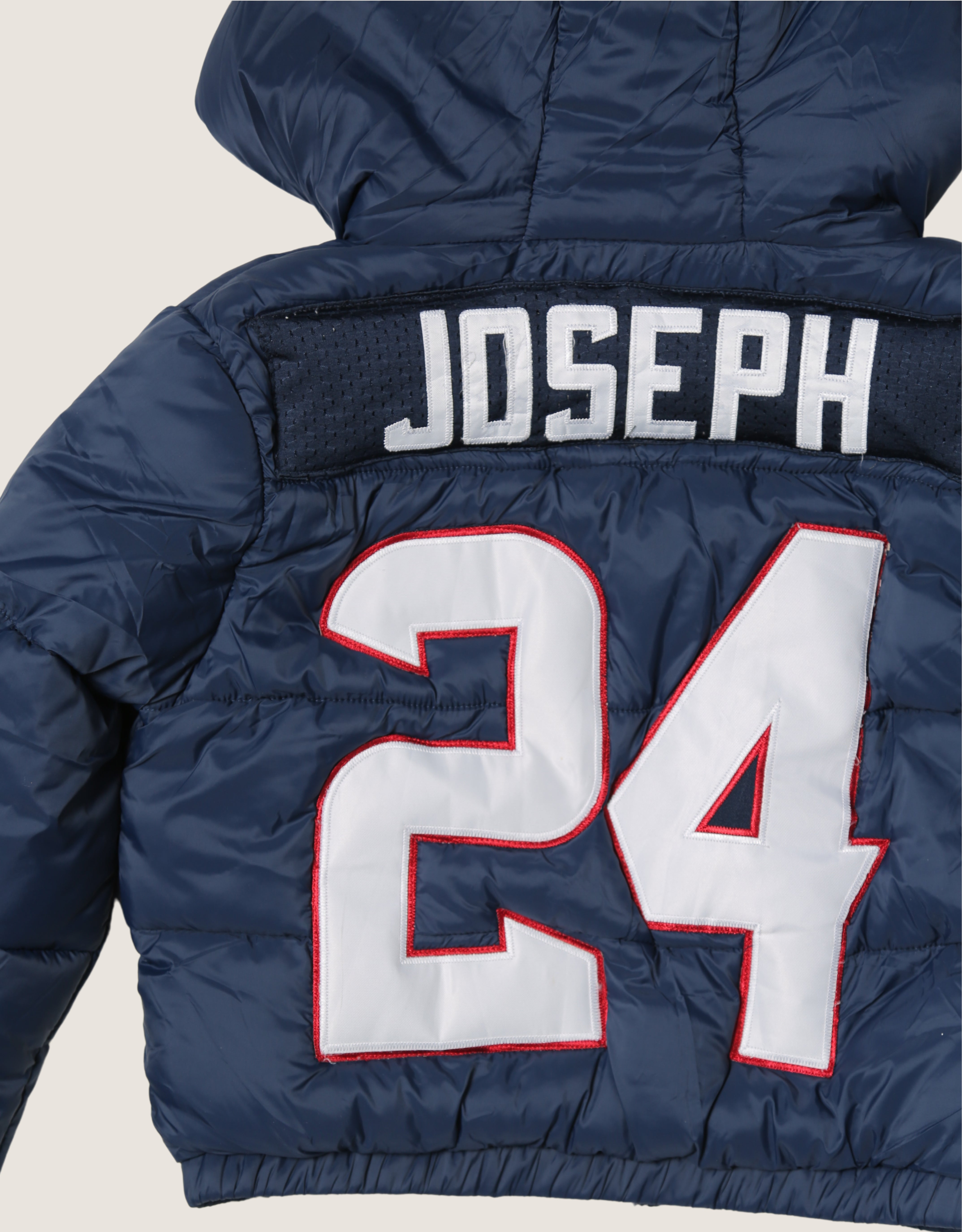 Houston Texans patched reworked puffer jacket