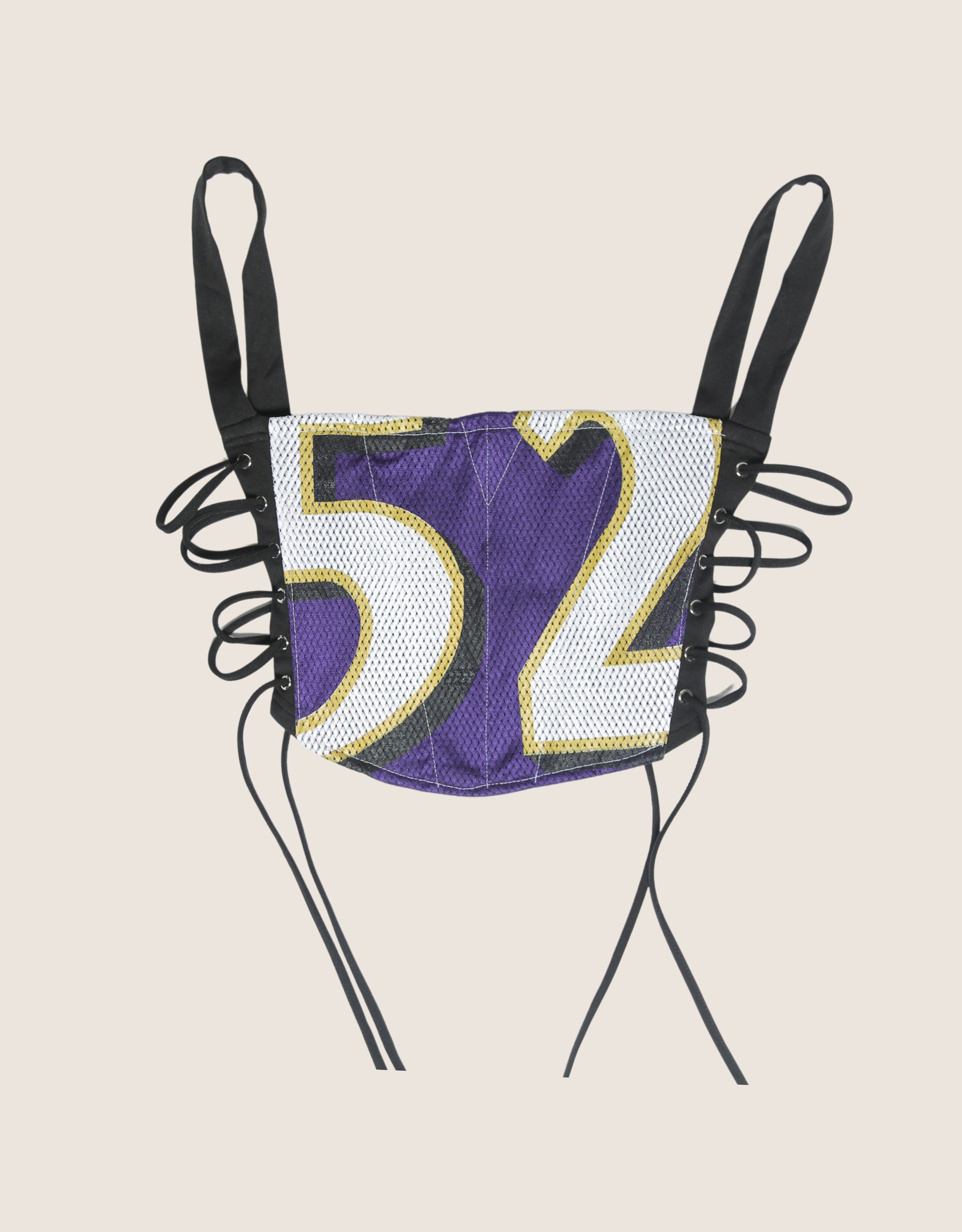 Baltimore football reworked corset with matching shrug (medium)