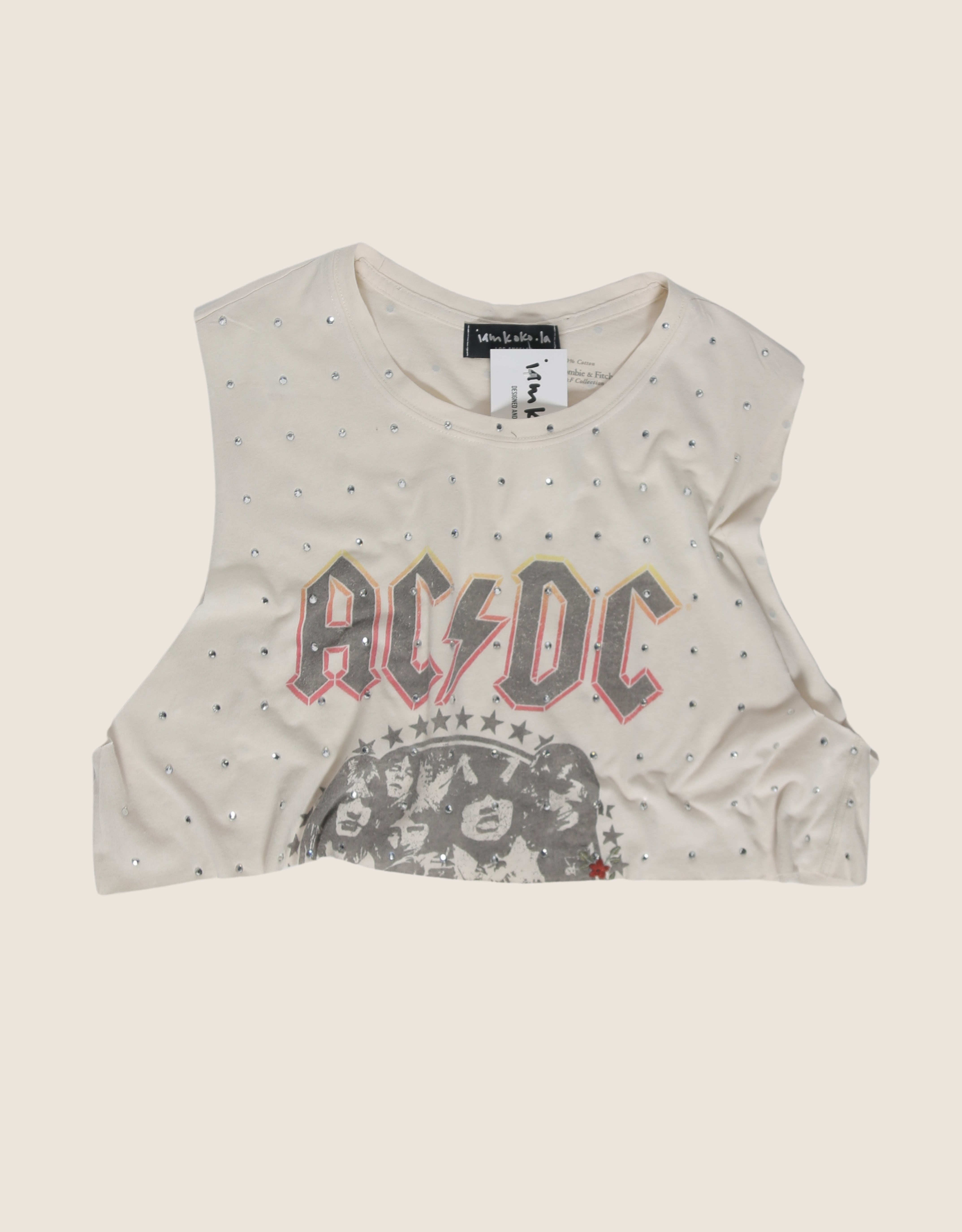 acdc rhinestone muscle tank (XS/S)