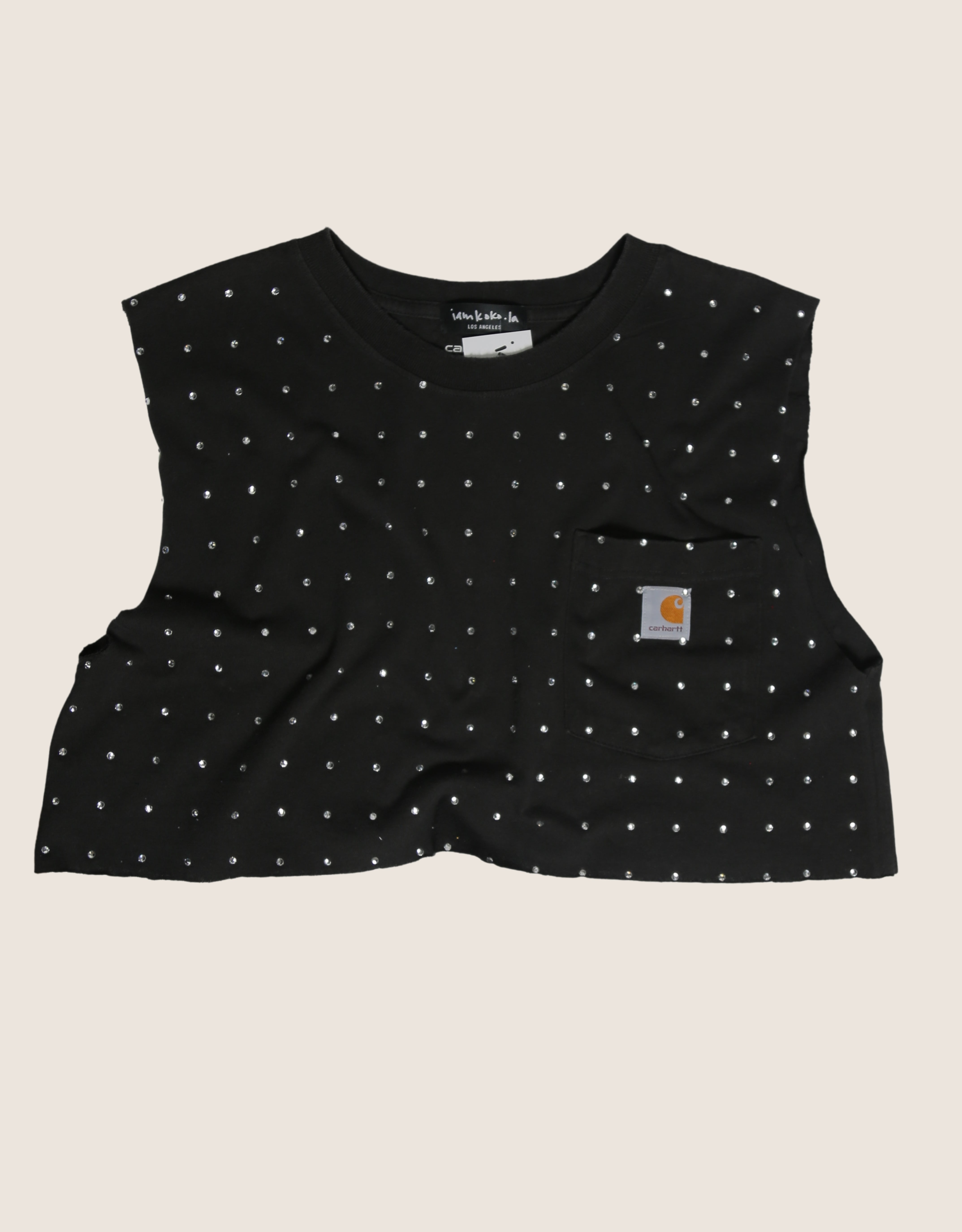carhartt rhinestone muscle tank (L/XL)