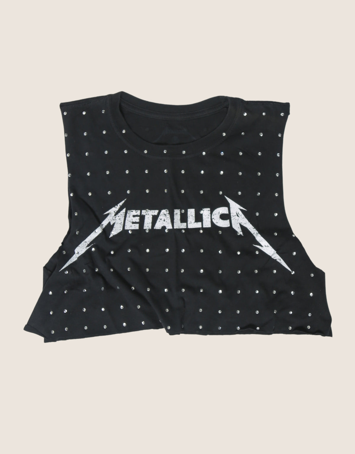 metallica rhinestone muscle tank (S/M)