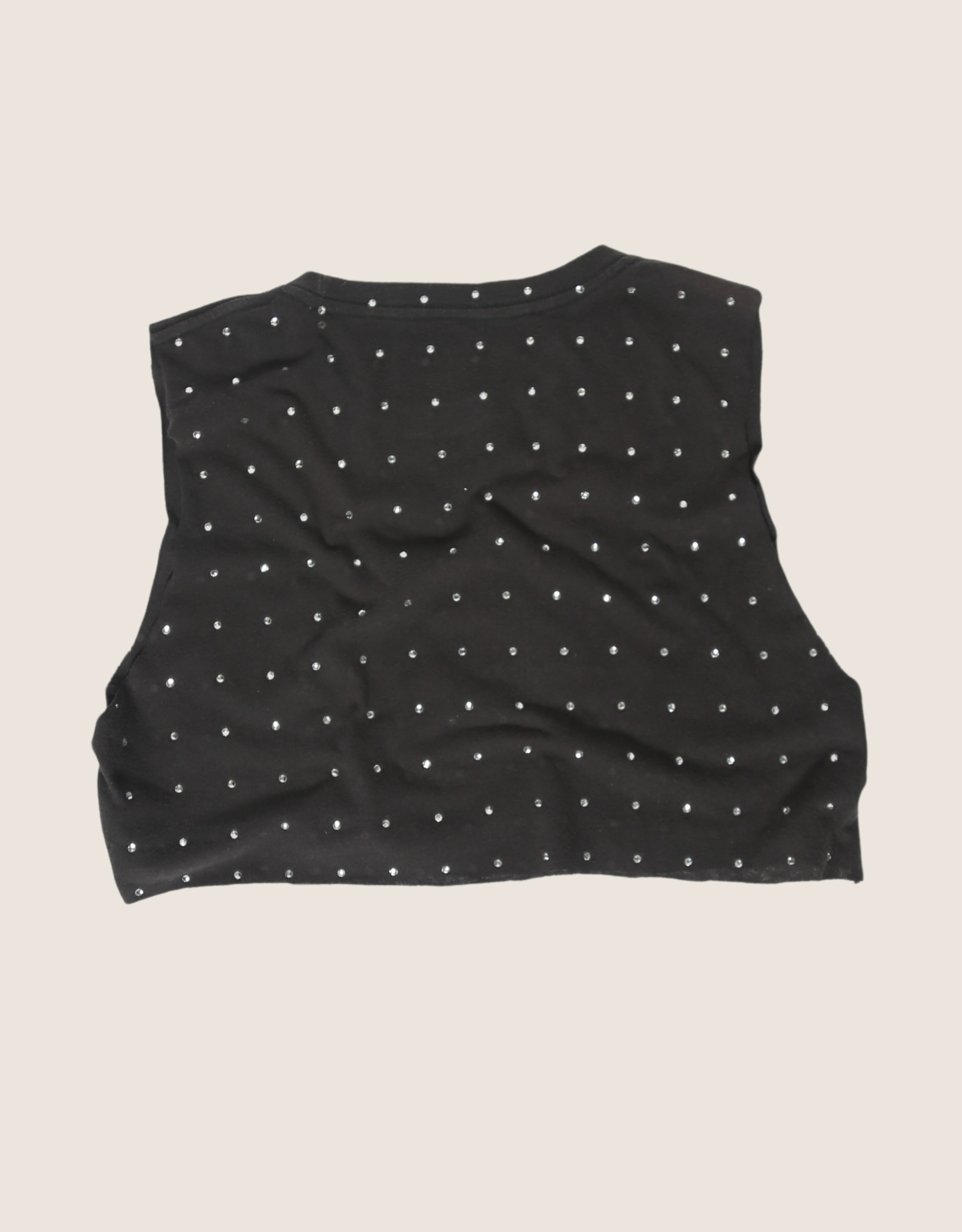 rolling stones rhinestone muscle tank (S/M)