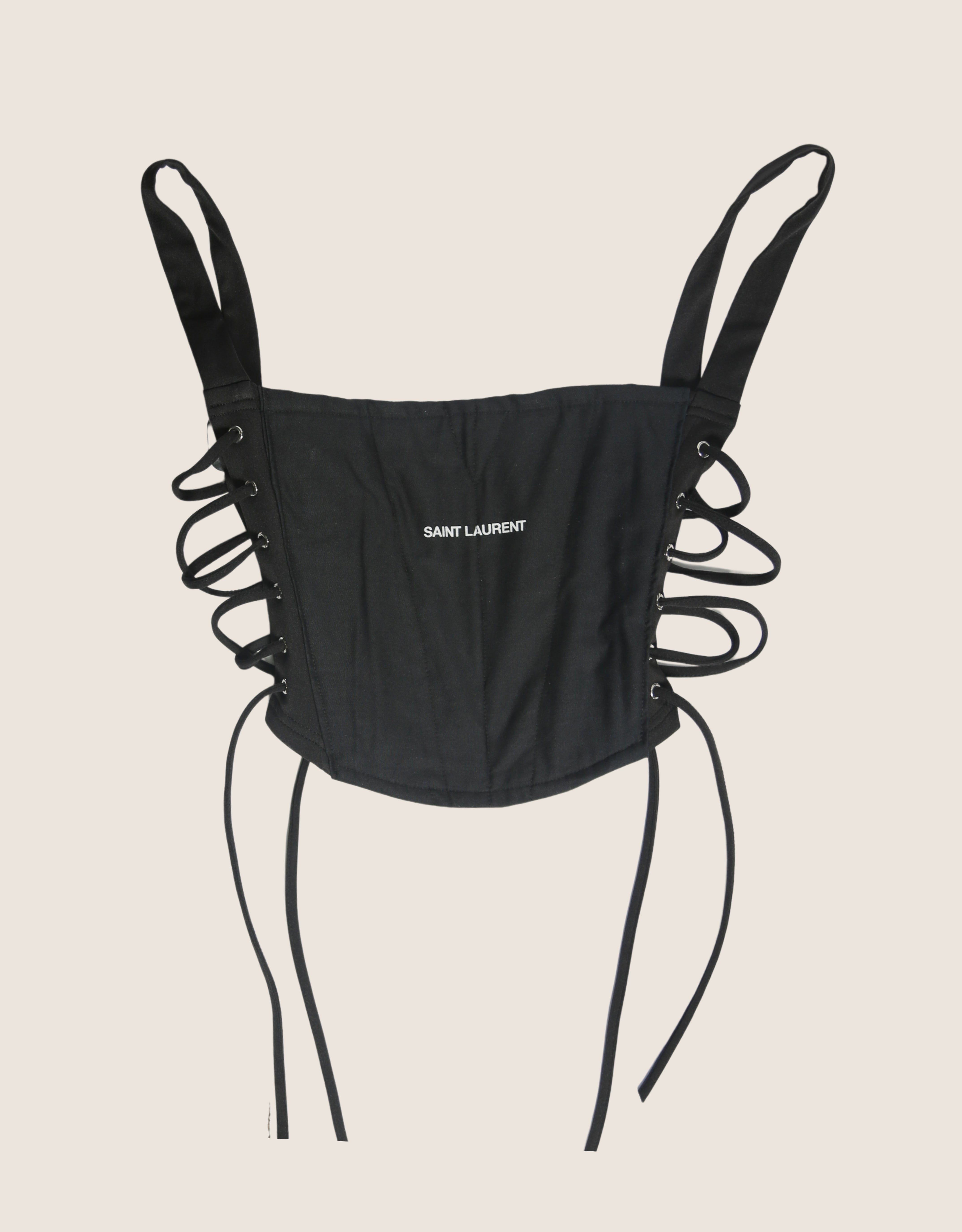 saint laurent side lace up corset (s)