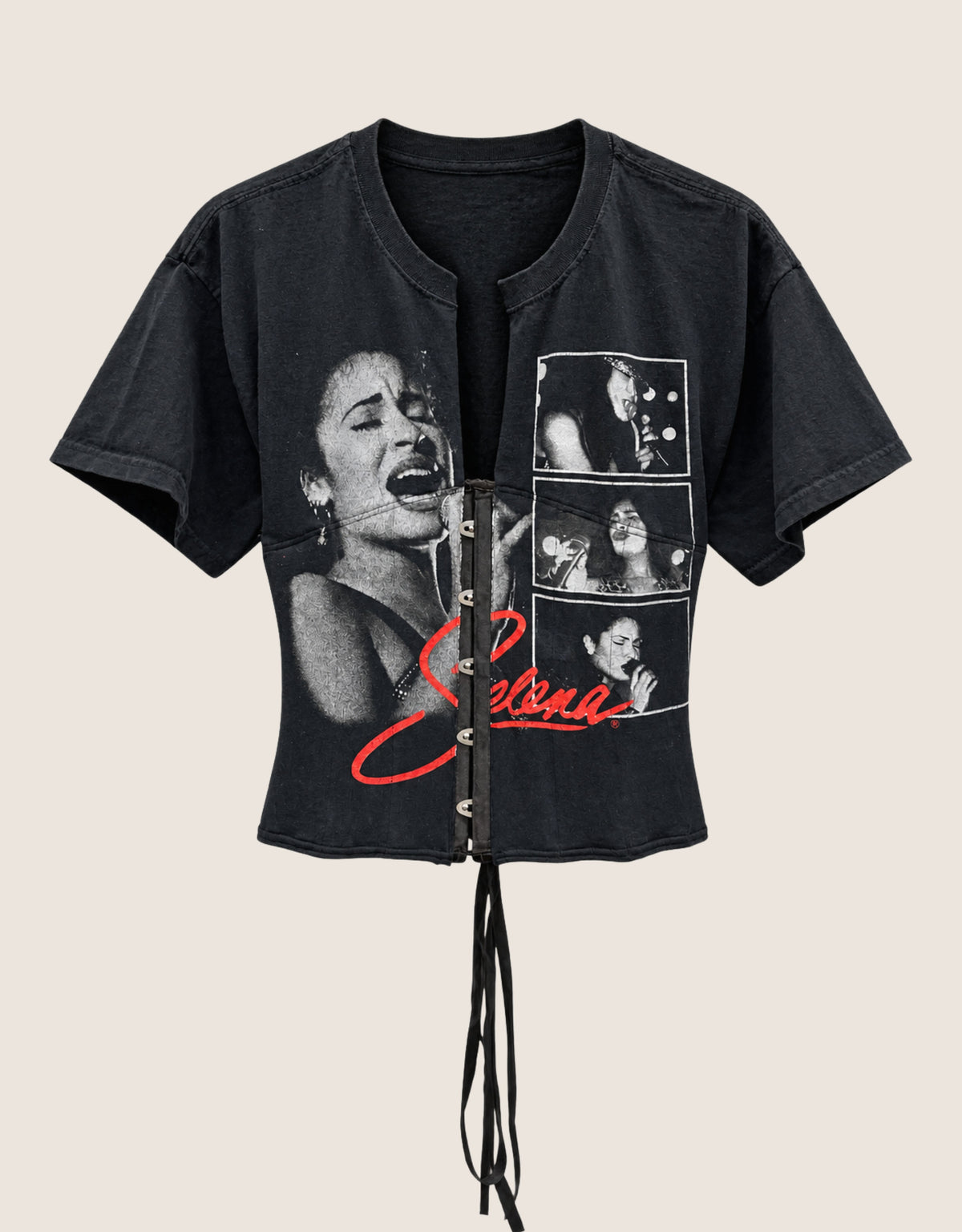 selena snap corset t shirt (M)