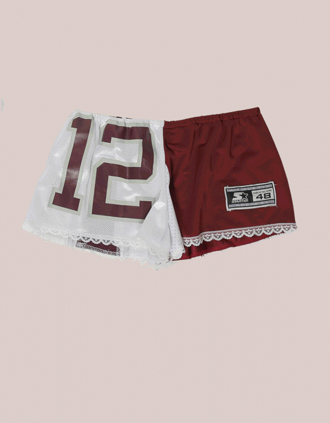 custom reworked jersey short shorts | iamkoko.la