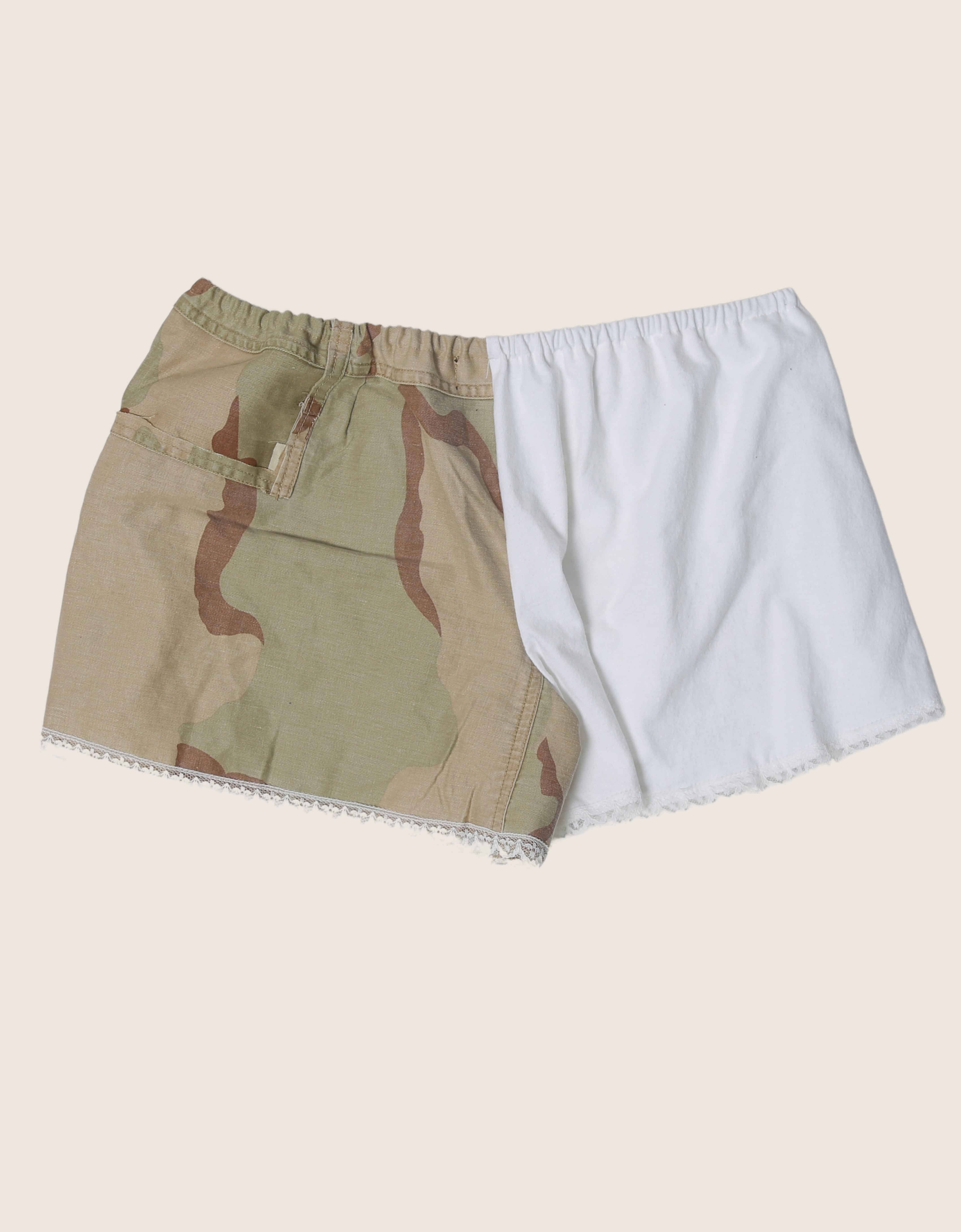harley mad river reworked mini shorts (L)