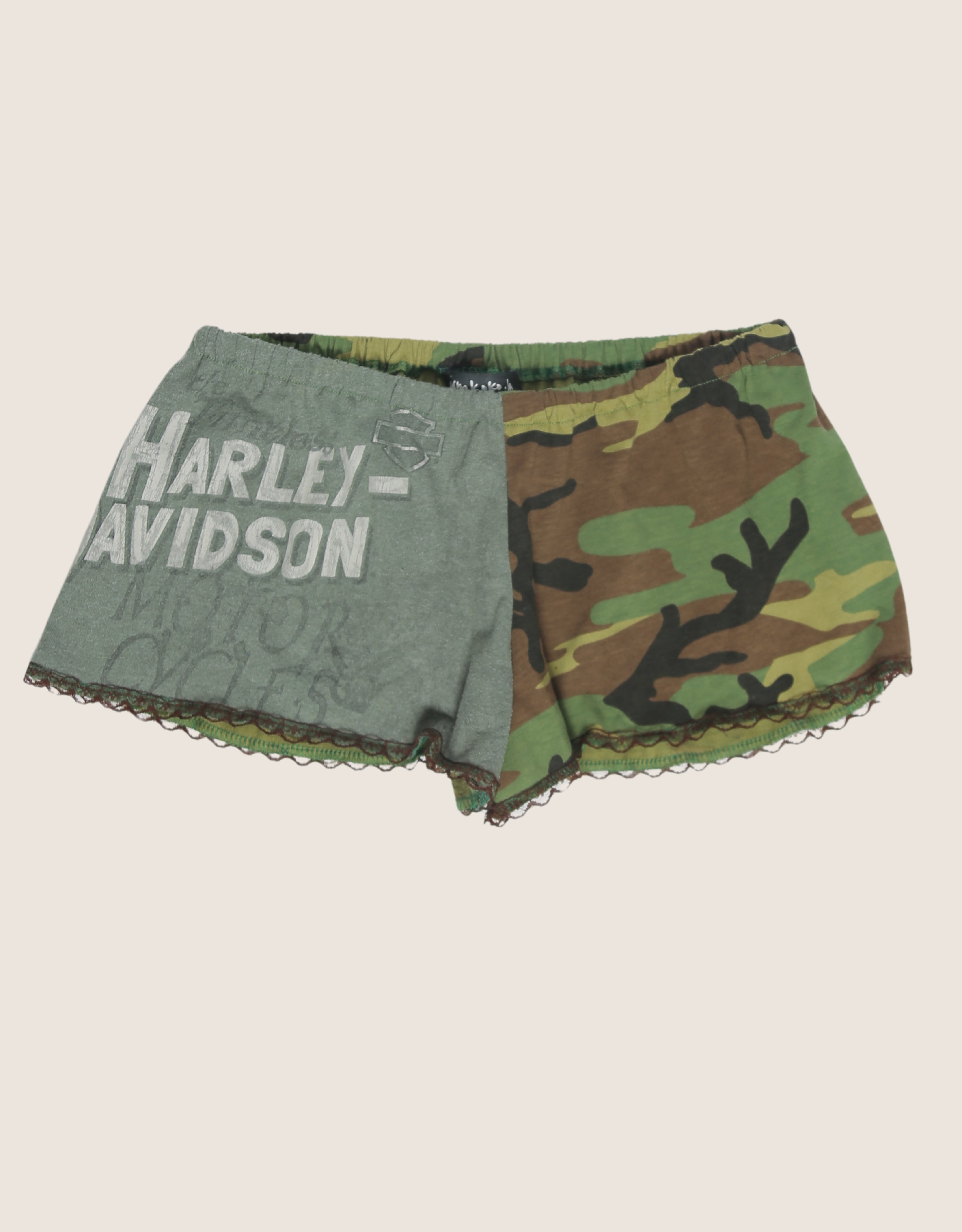 harley motors reworked mini shorts (XS/S)