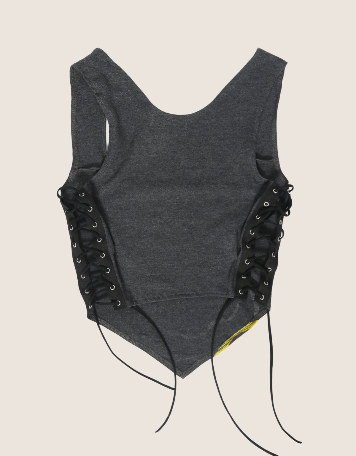 nirvana reworked side lace tank top (M)