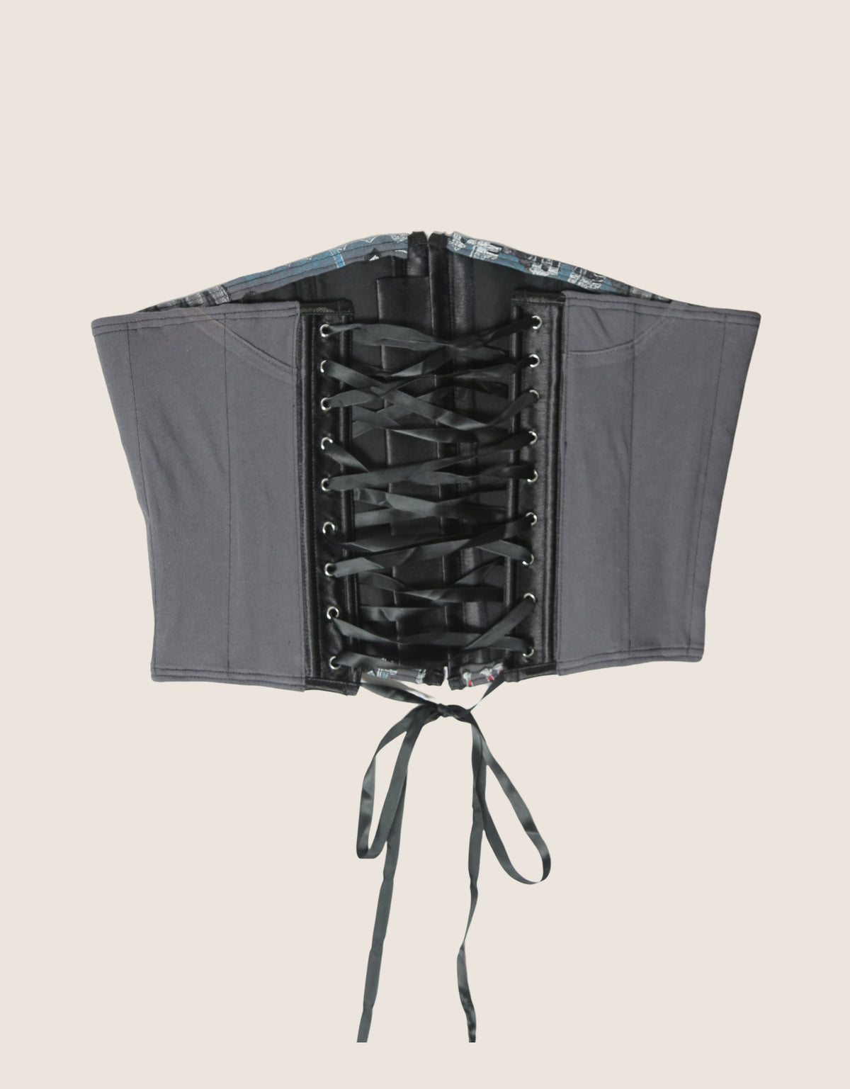 motorcycle reworked snap corset (M)