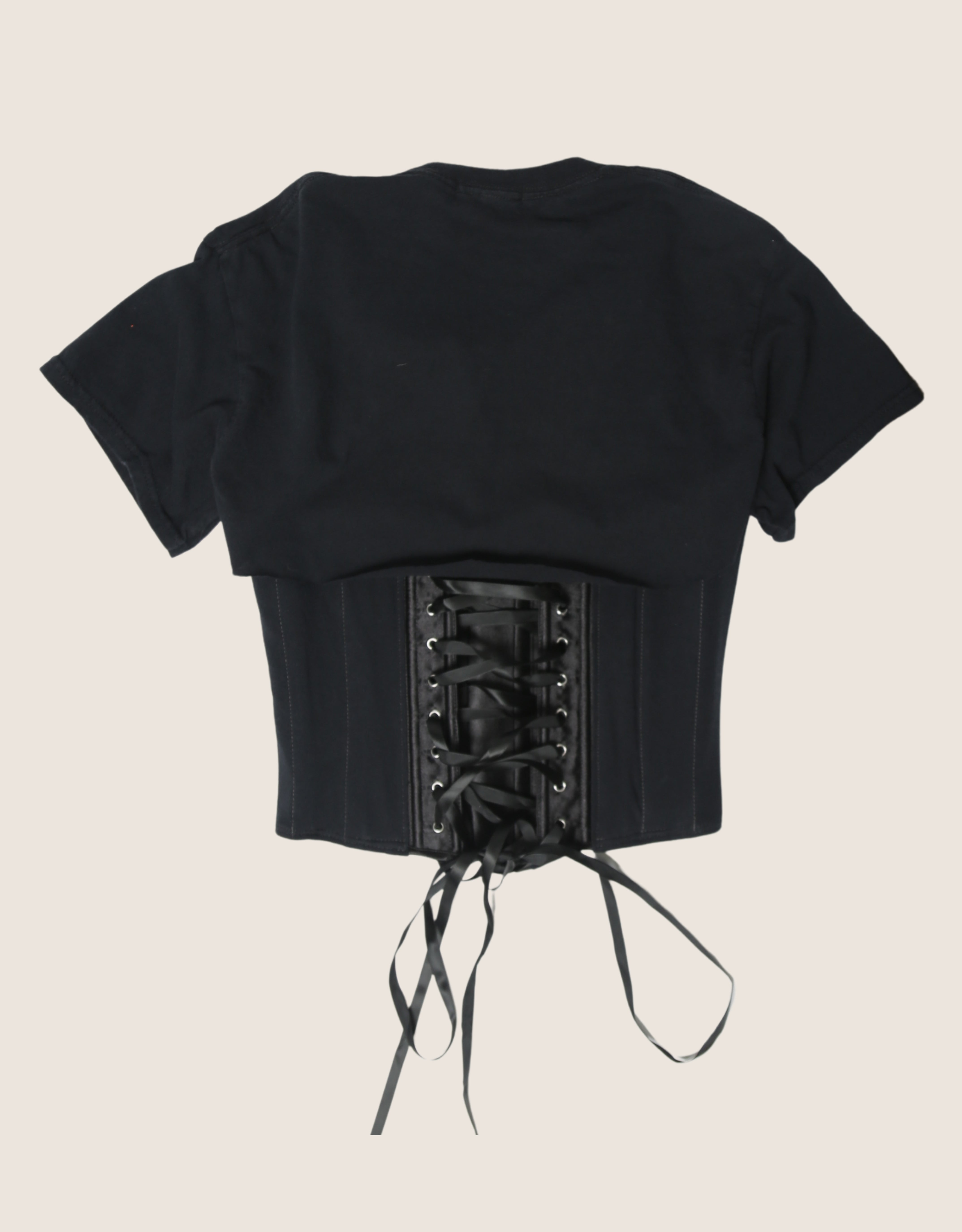 red hot chili peppers snap corset t shirt (M)