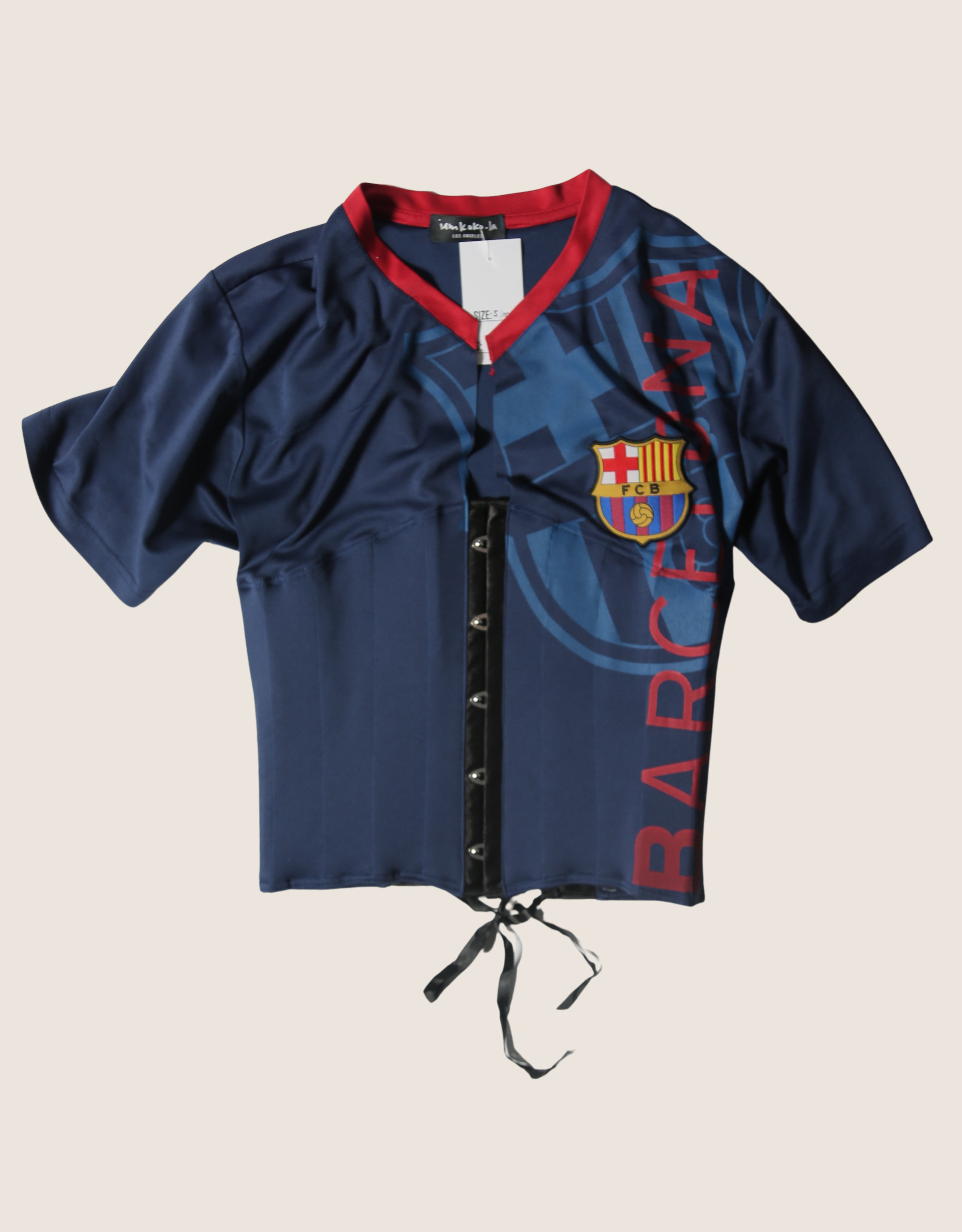 barcelona reworked snap corset jersey (small/medium)