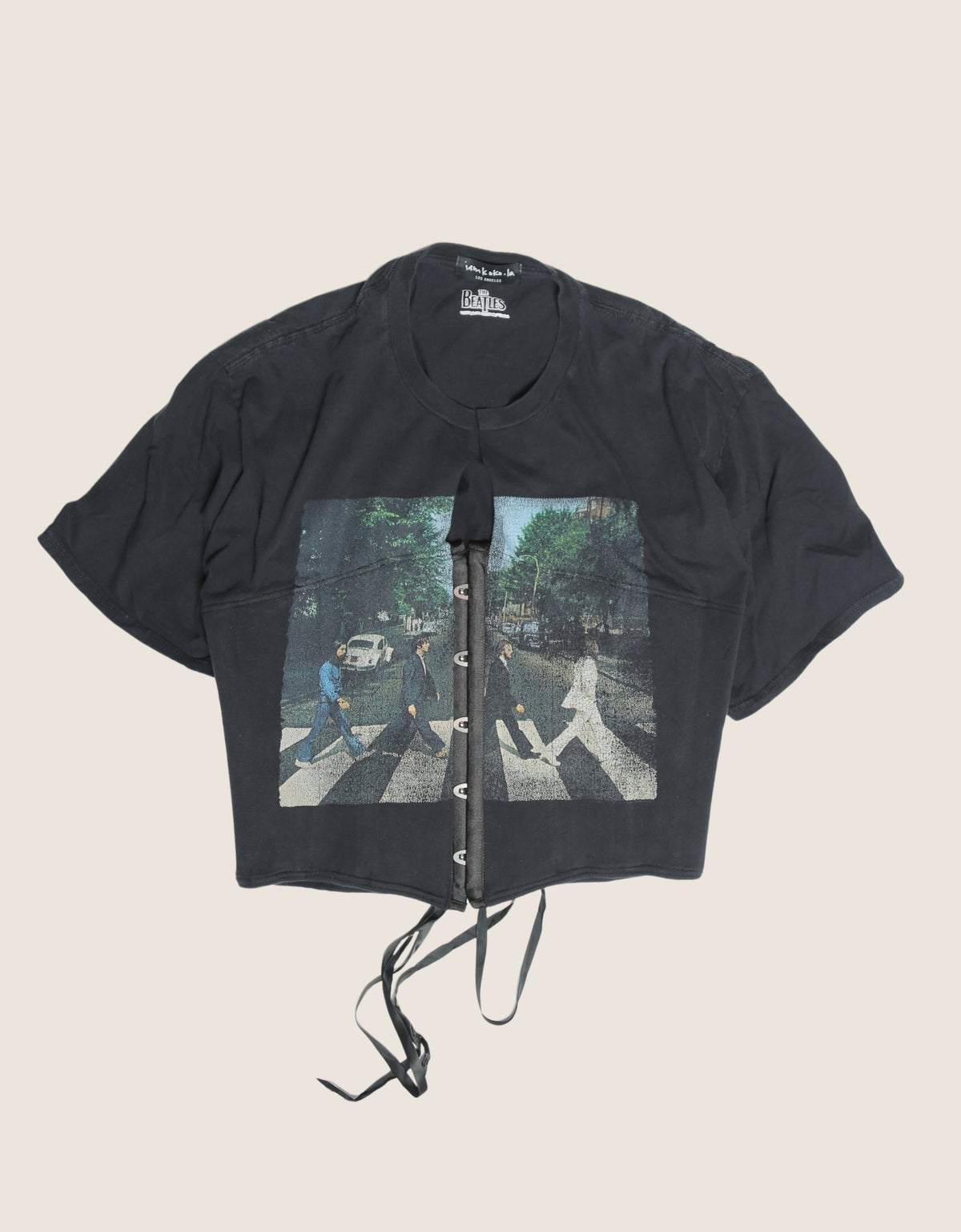 the beatles snap corset t shirt (XL)