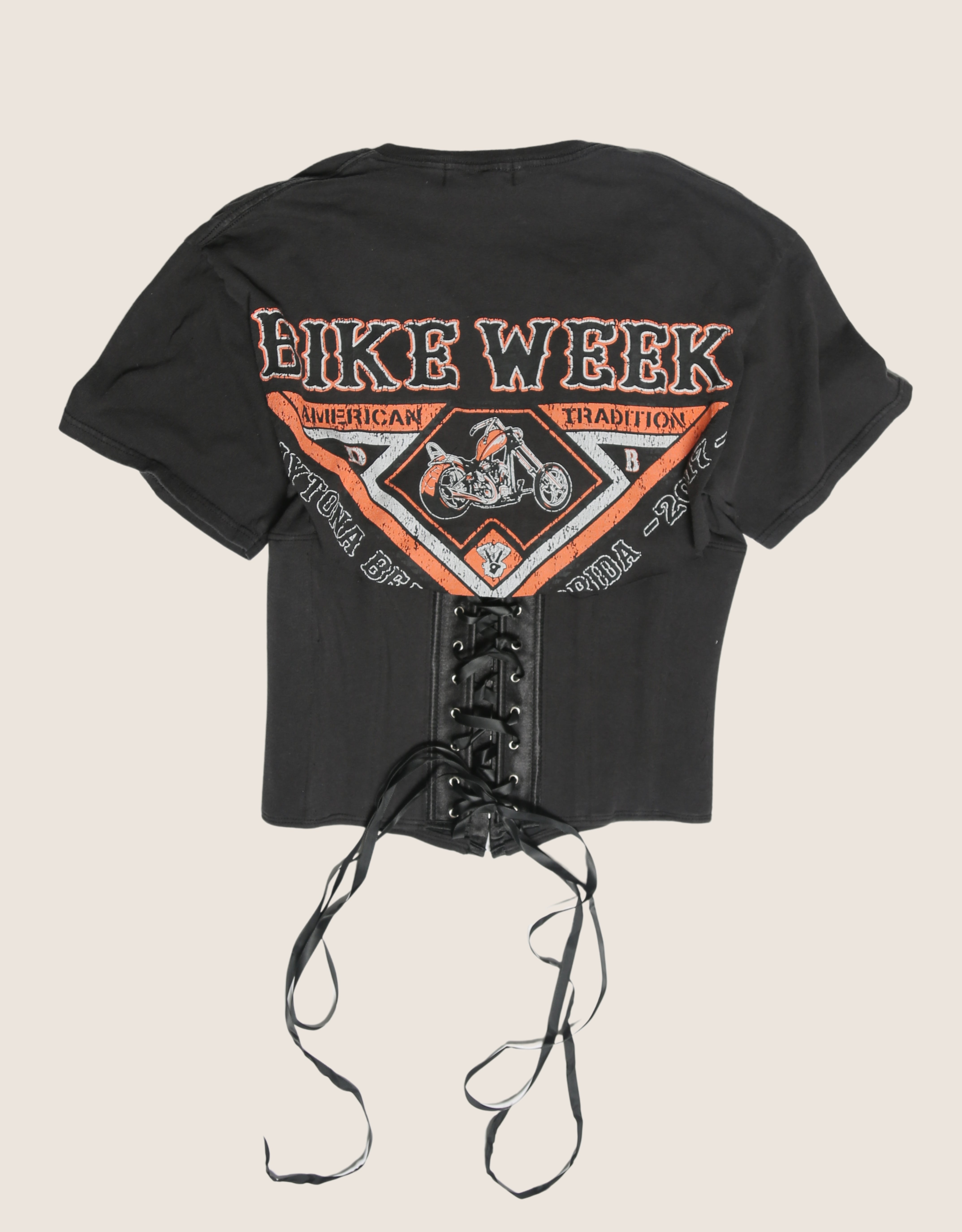 bike week snap corset t shirt (M)