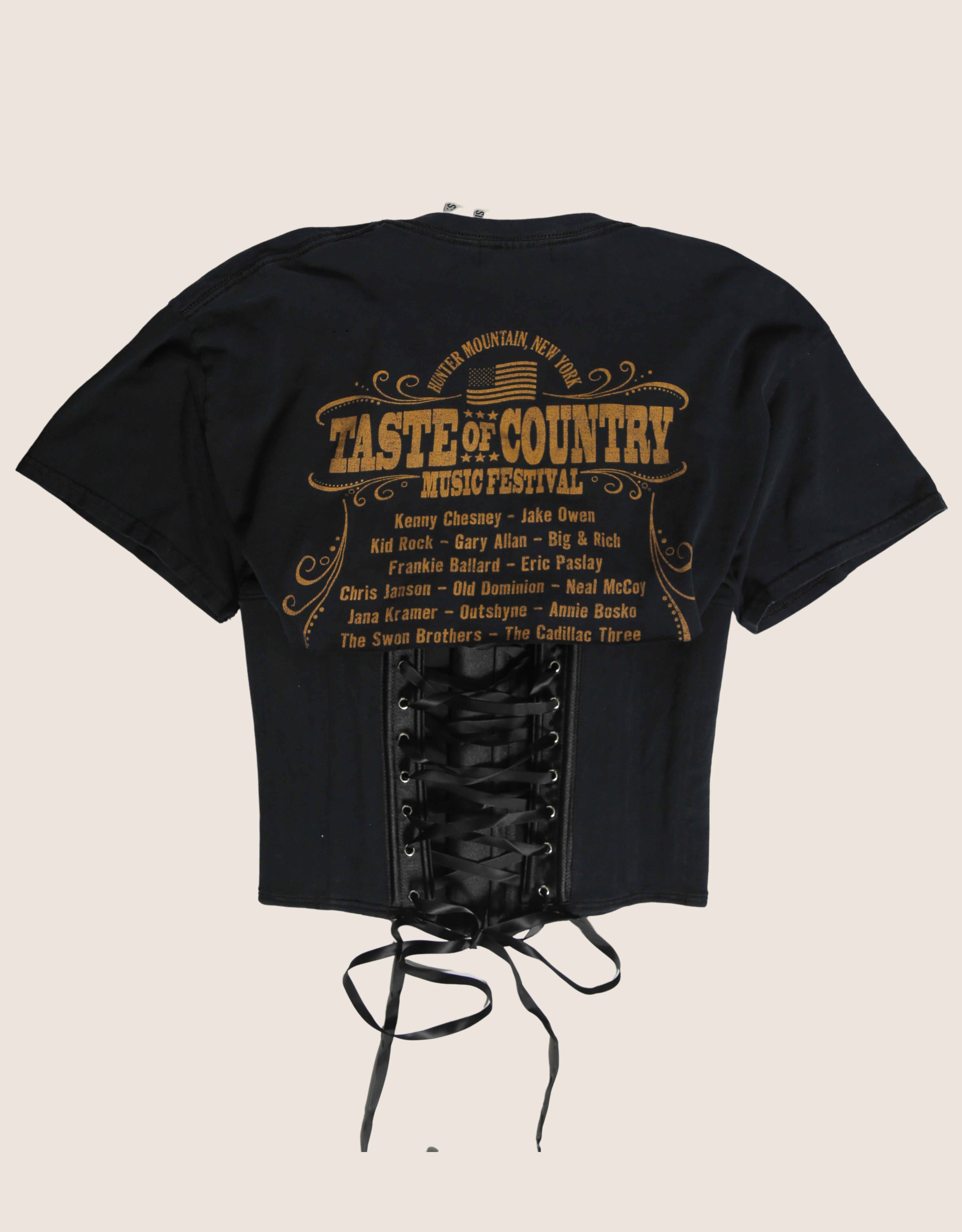 country music snap corset t shirt (M)