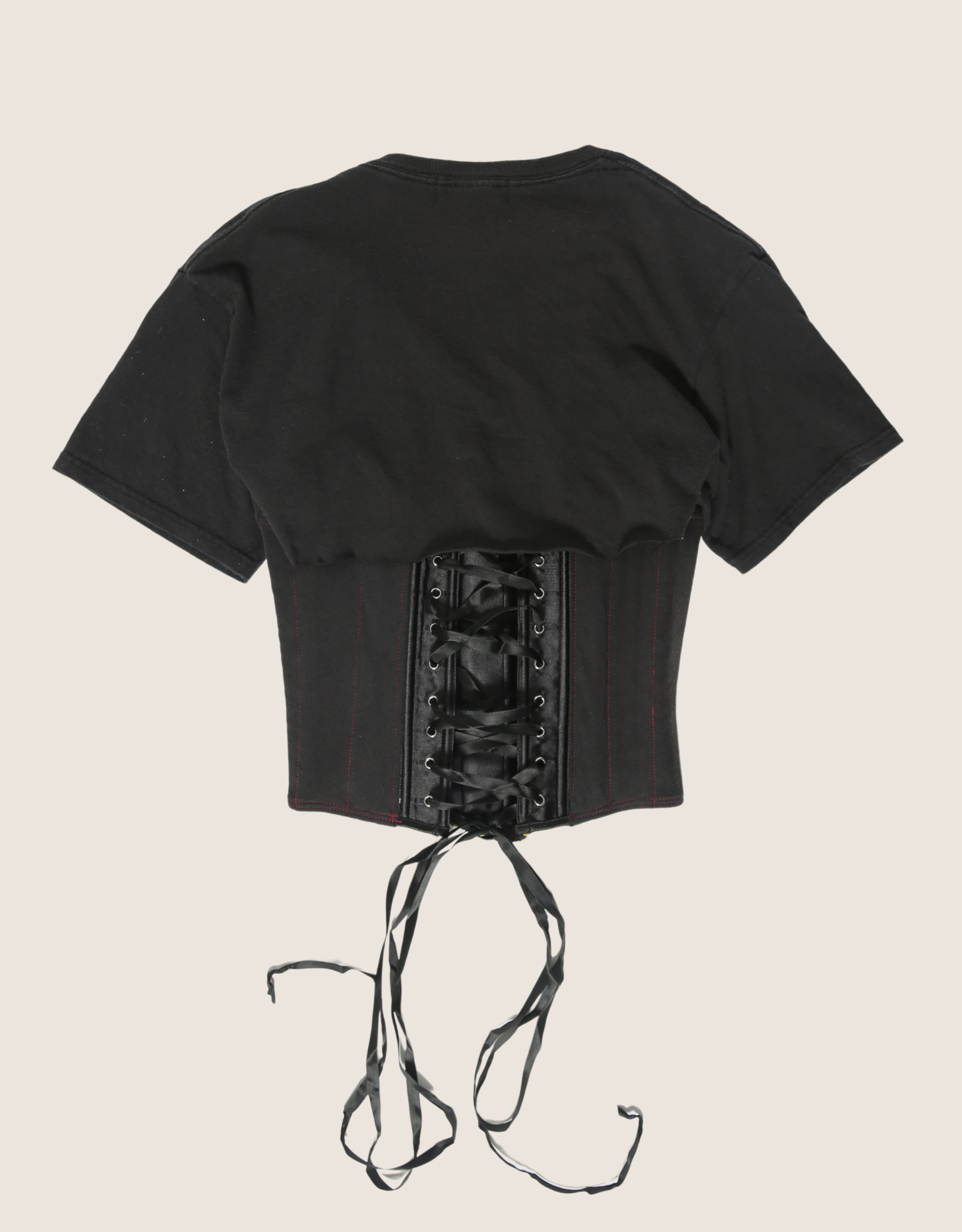 guns n roses snap corset t shirt (S)