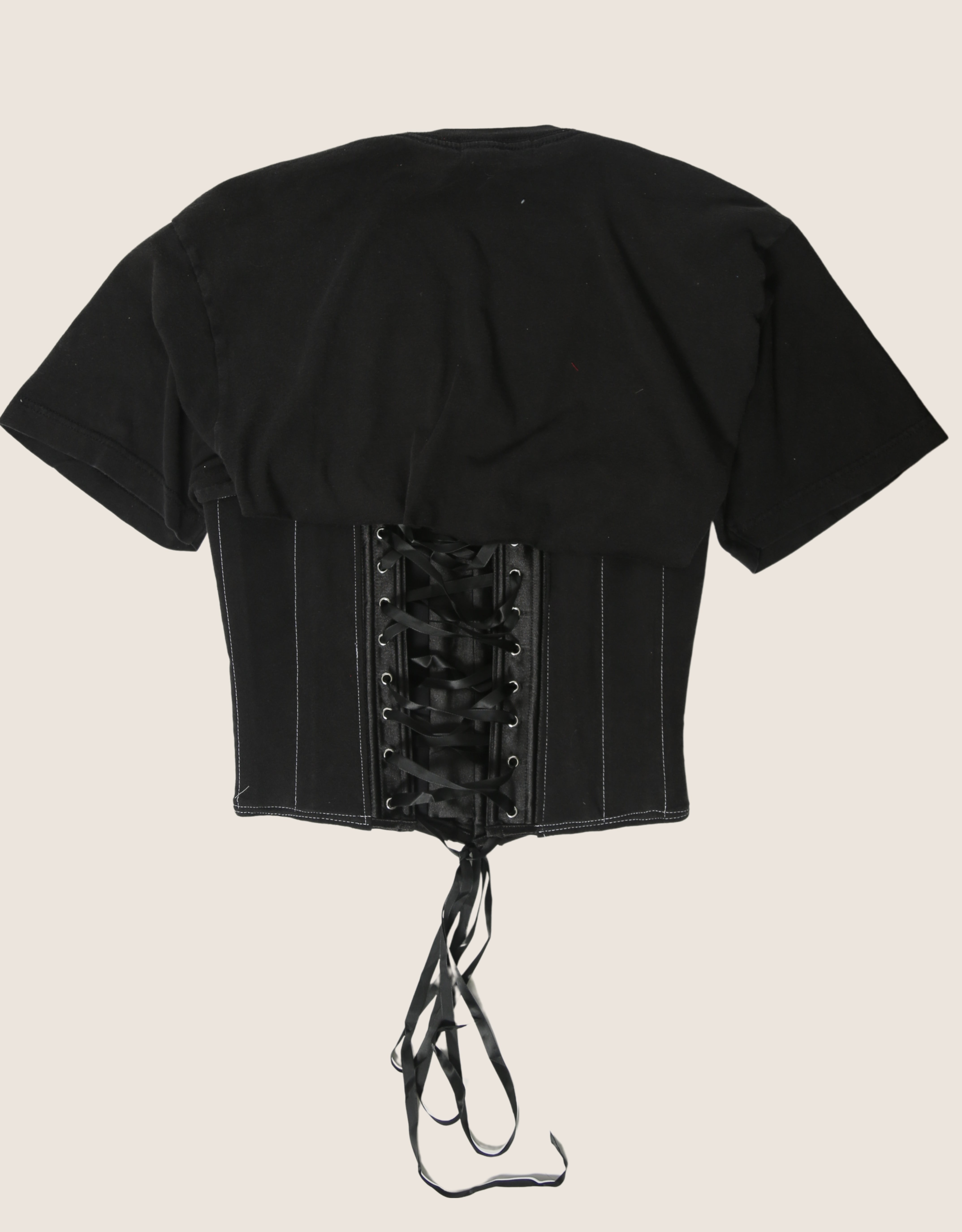 led zeppelin snap corset t shirt (M)