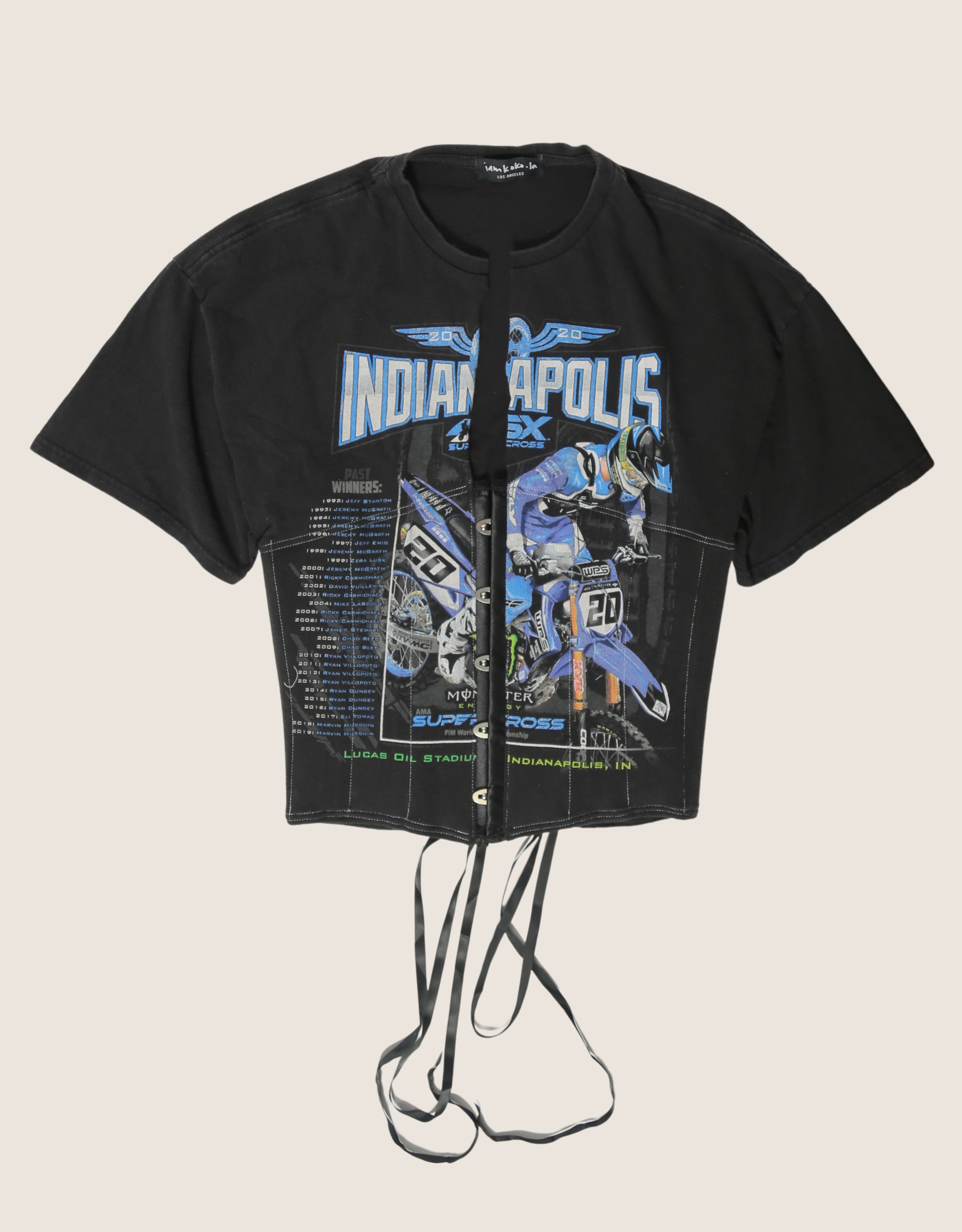 motocross snap corset t shirt (M)