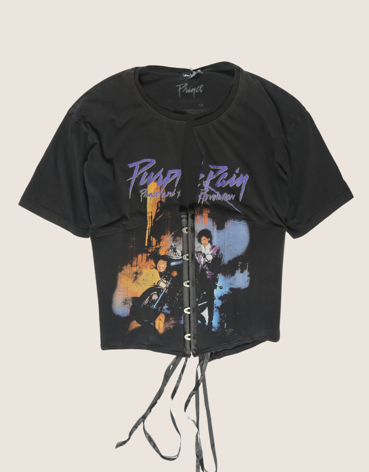prince snap corset t shirt (XL)