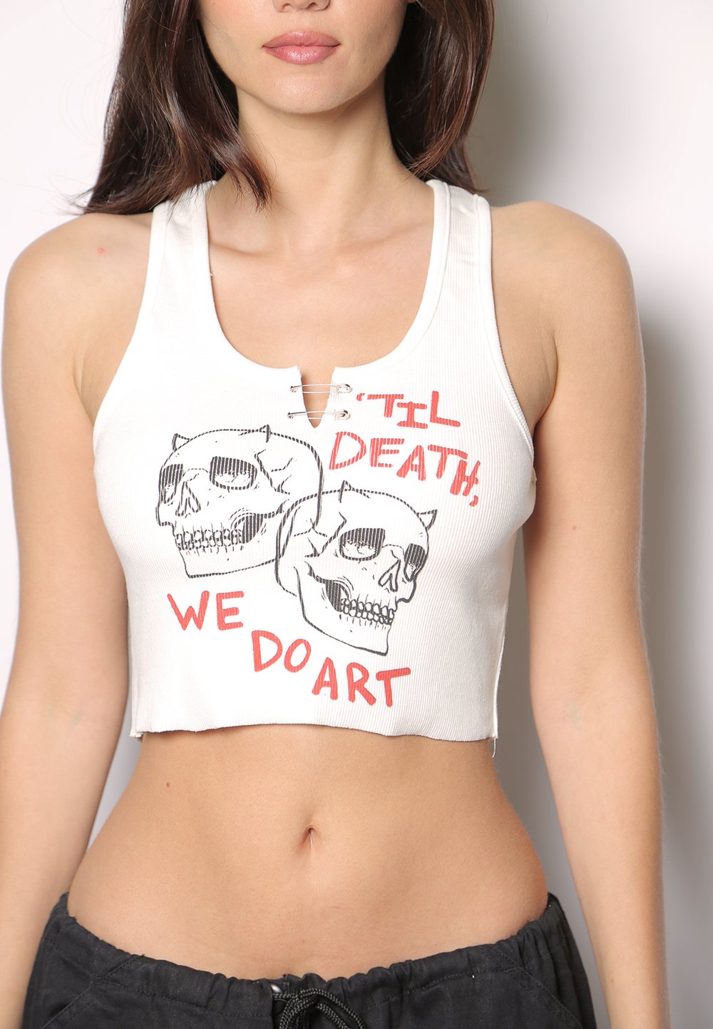 nessa barrett 'til death' cropped tank