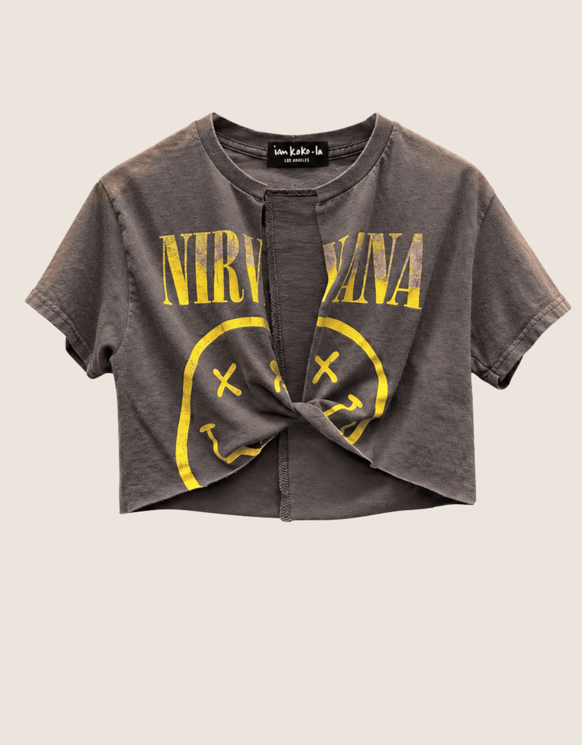 nirvana cropped twist tee (S/M)